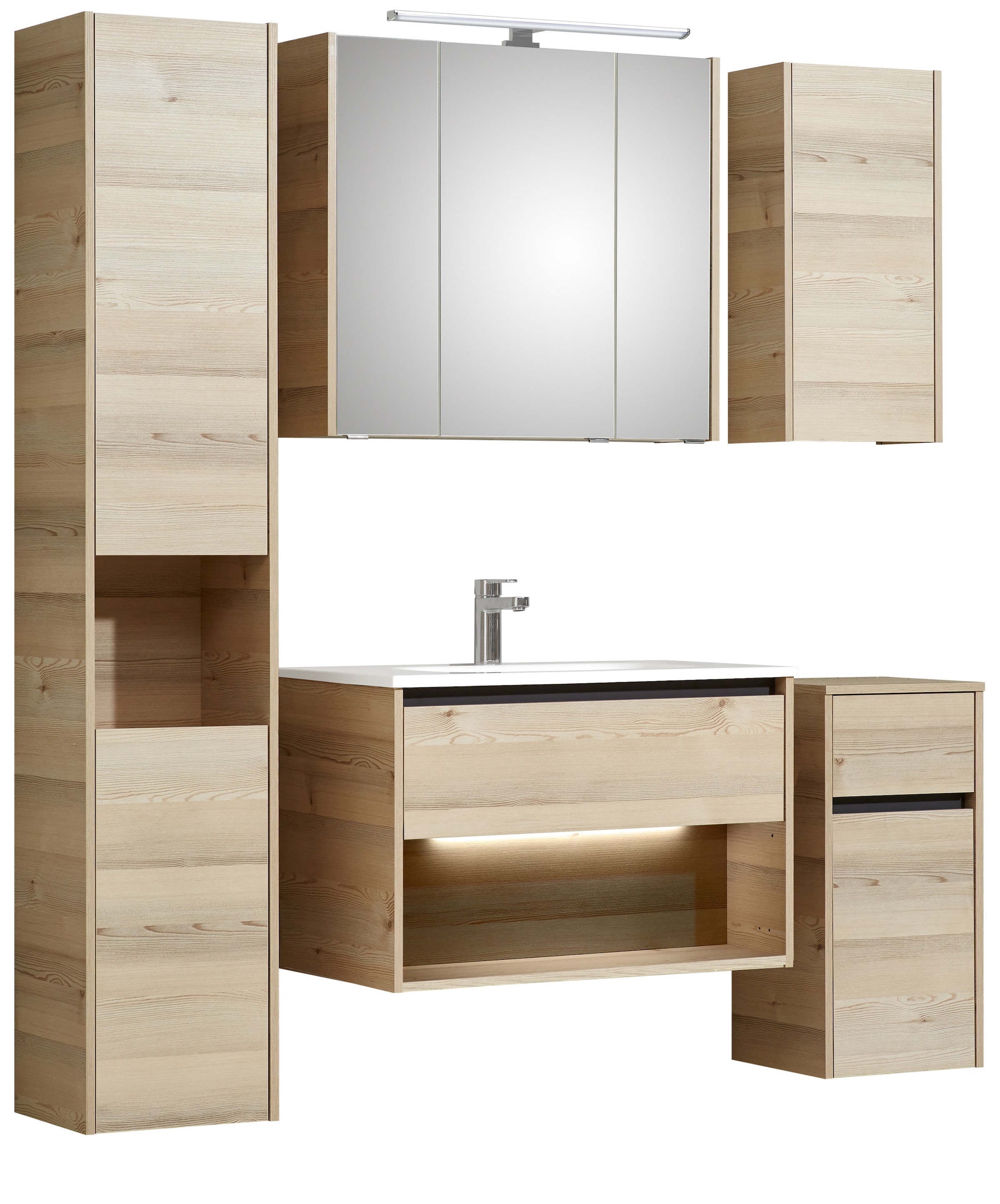 Saphir Badmöbel-Set "Quickset 393" Komplett-Set, 6 Stk. tlg. günstig online kaufen