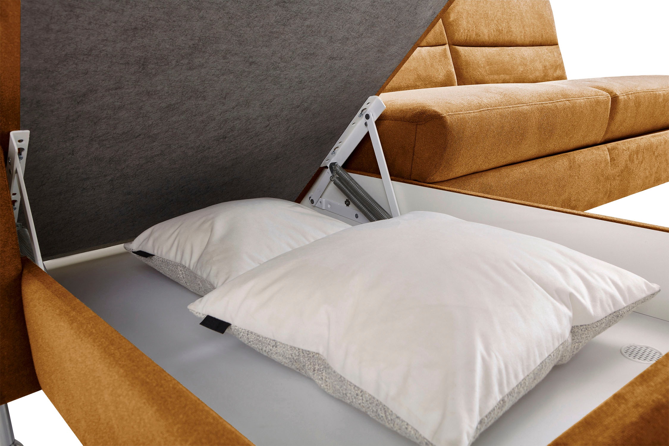 CALIZZA INTERIORS Ecksofa »Onyx L-Form«, Recamiere links oder rechts, wahlweise mit Bettfunktion, Breite 270 cm