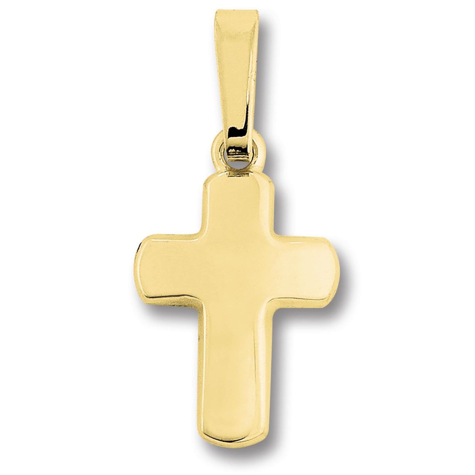 ONE ELEMENT Kettenanhänger »Kreuz Anhänger aus 333 Gelbgold«, Damen Gold Schmuck