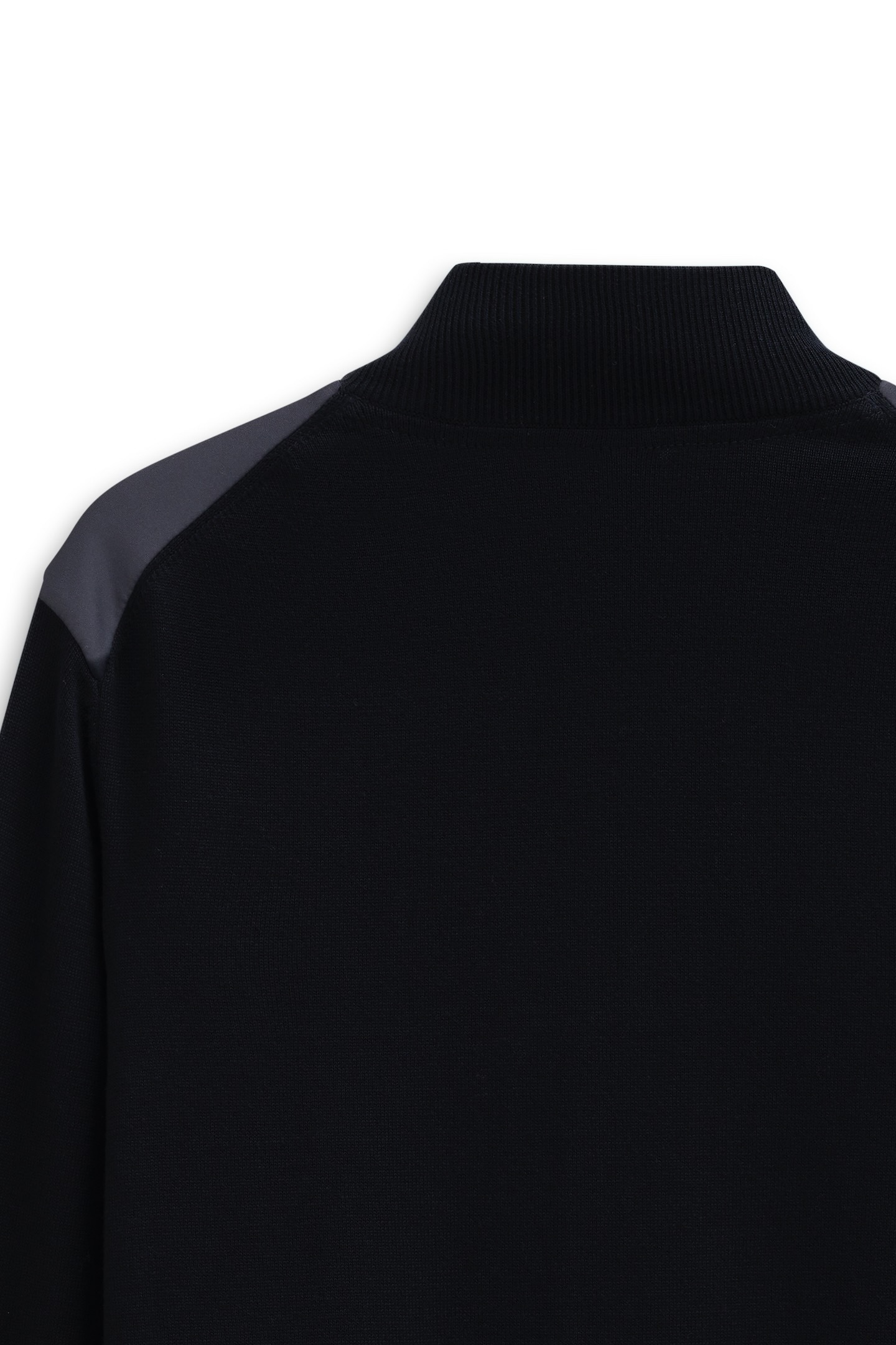 bugatti Strickjacke »Regular Fit«, mit Stehkragen und Reißverschlusstaschen