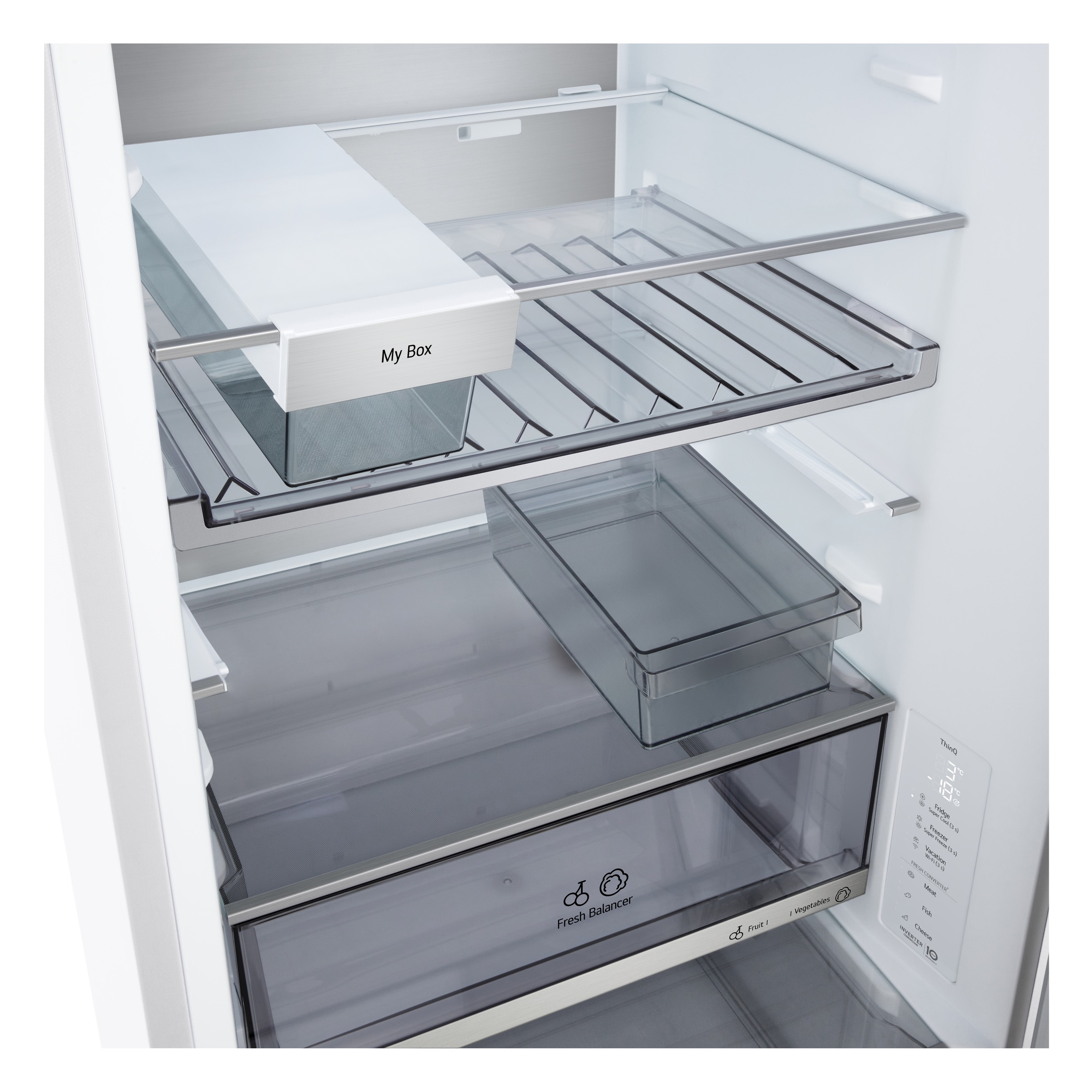 LG Kühl-/Gefrierkombination Serie 7 »GBBS716ASW« 186 cm hoch 59,7 cm breit Vollintegrierbarer Kühlschrank dank frontaler Luftzufuhr und Abluft