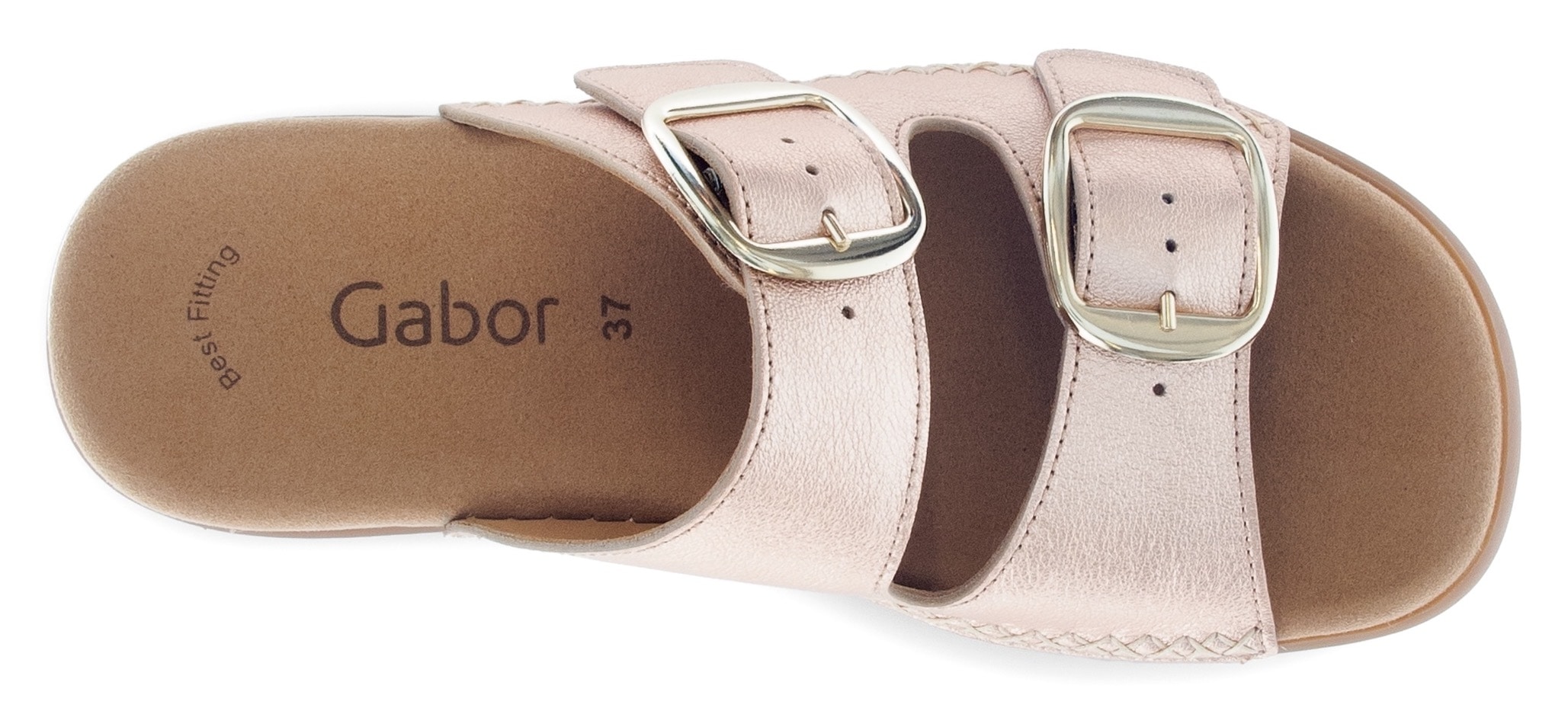 Gabor Pantolette, Keilabsatz, Sommerschuh, Bequemschuh, praktische Klettverschlüsse