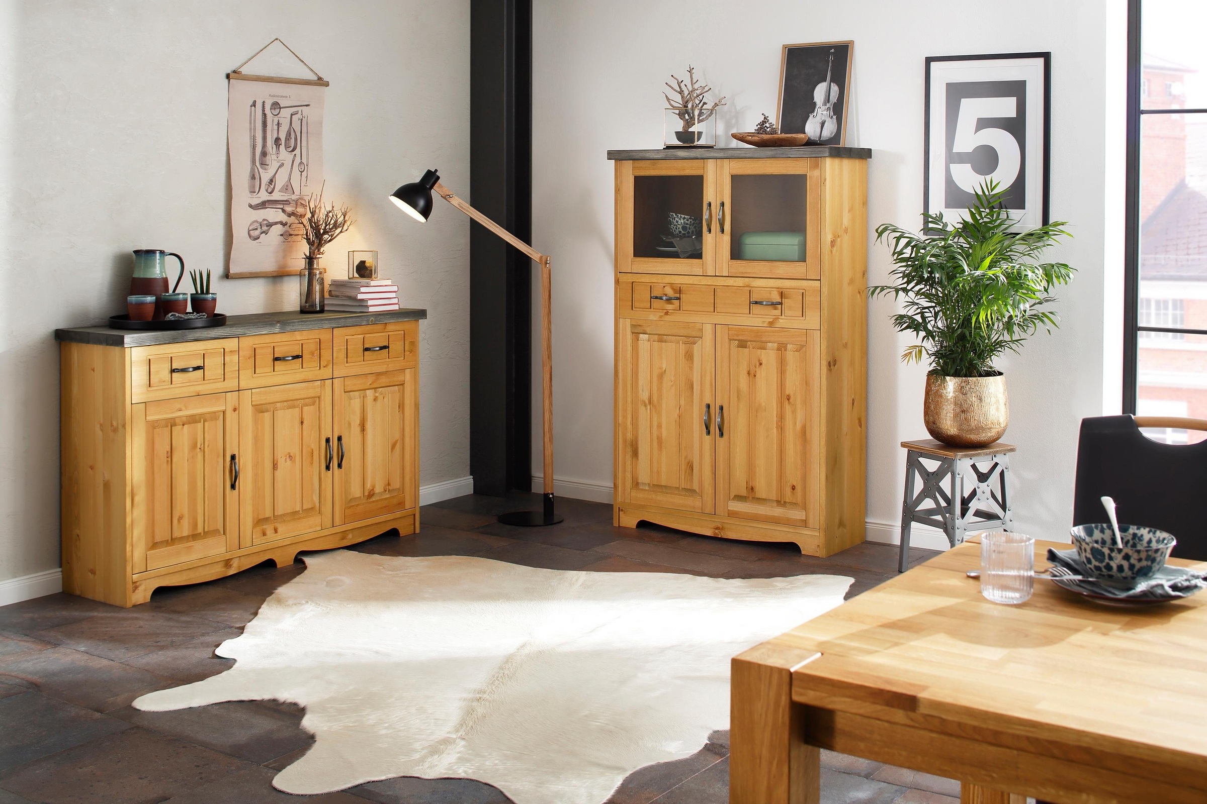 Home affaire Sideboard "Trinidad Antique", Kommode, 148 cm, FSC zertifizier günstig online kaufen
