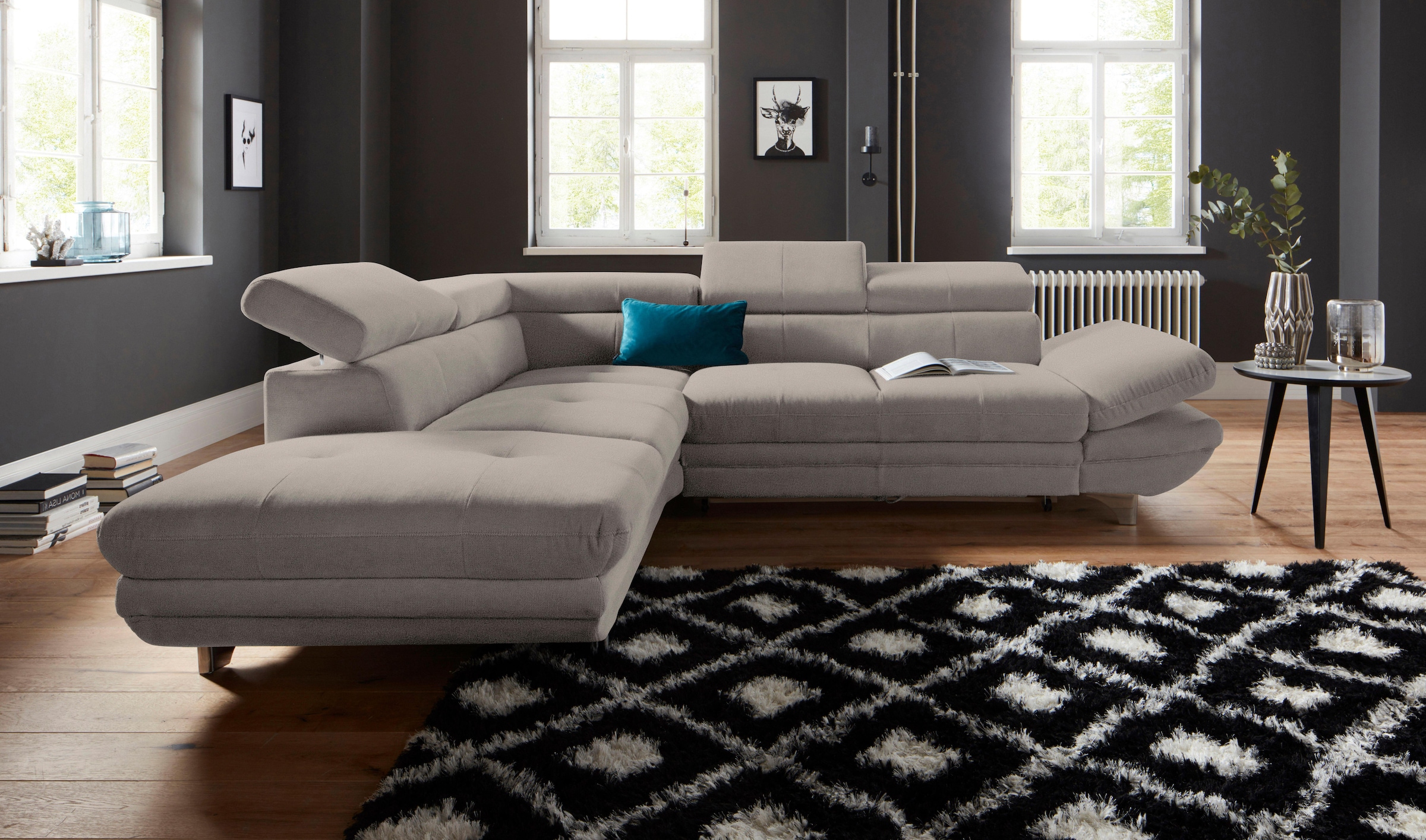 COTTA Ecksofa "Enterprise L-Form", mit Arm- & Kopfteilverstellung, wahlweis günstig online kaufen