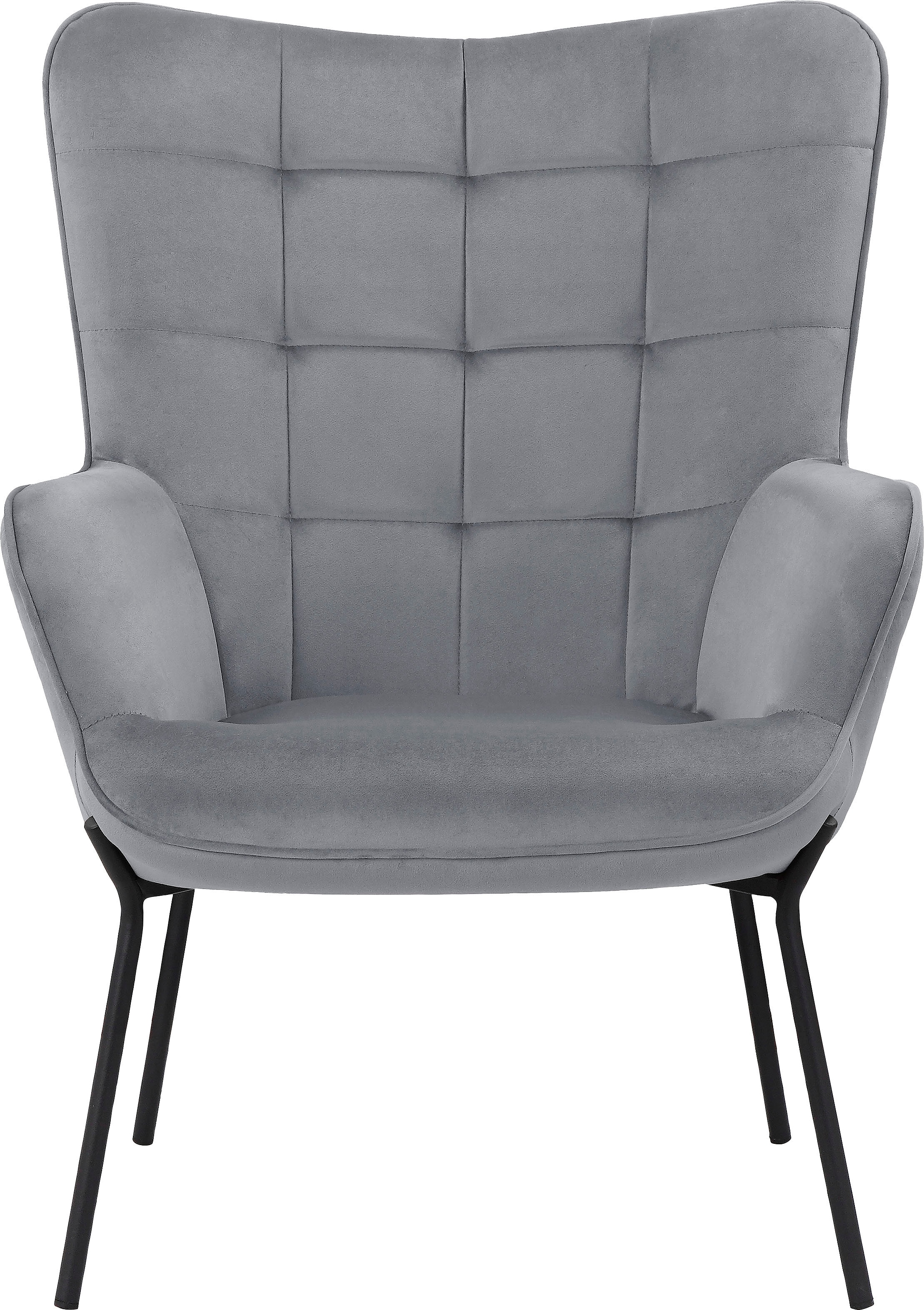 OTTO home Loungesessel "Luukas, Ohrensessel mit Metallbeinen," 1 Stk. tlg. günstig online kaufen