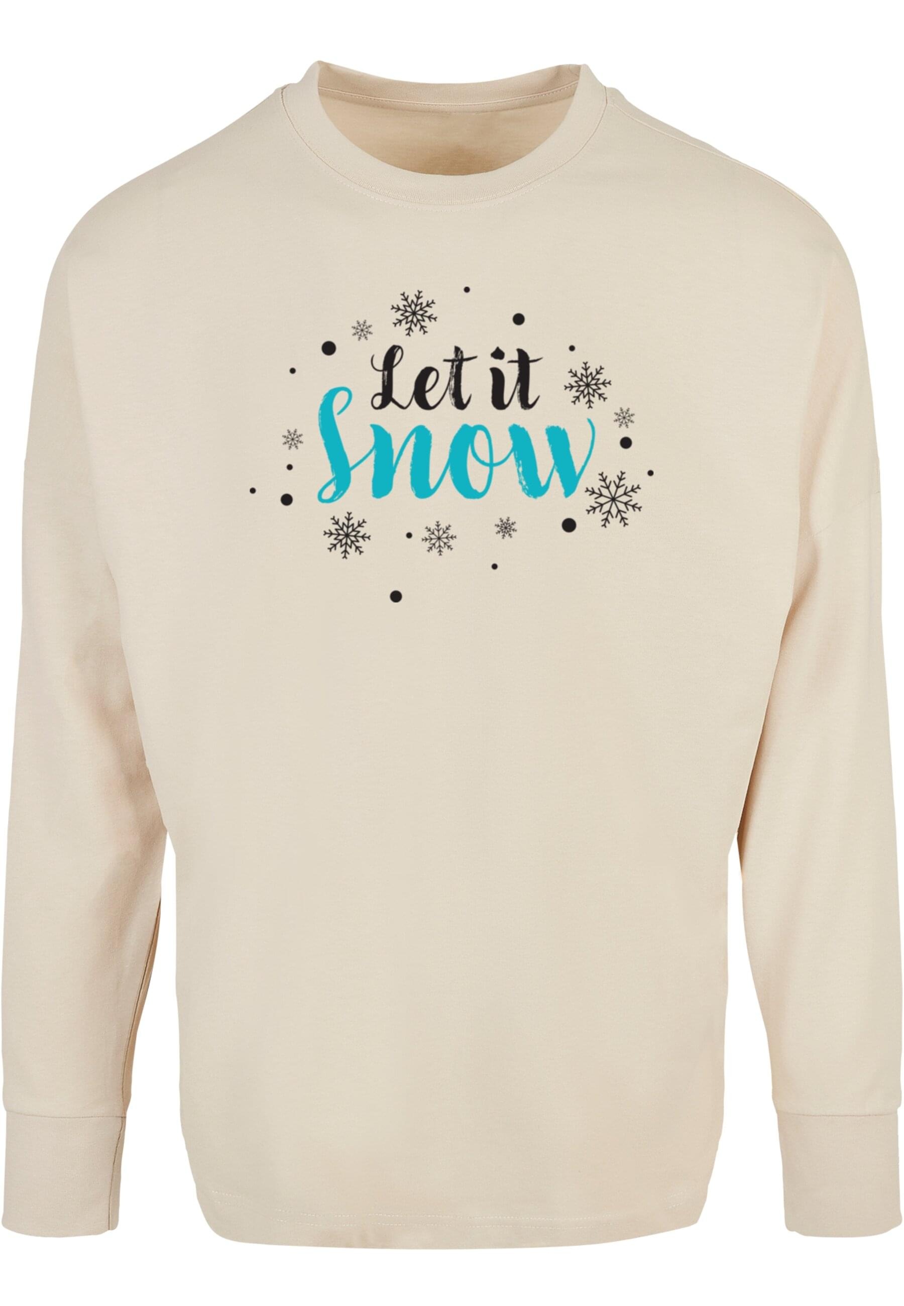 Merchcode Longsleeve "Merchcode Herren Let it snow Oversized Cut On Sleeve günstig online kaufen