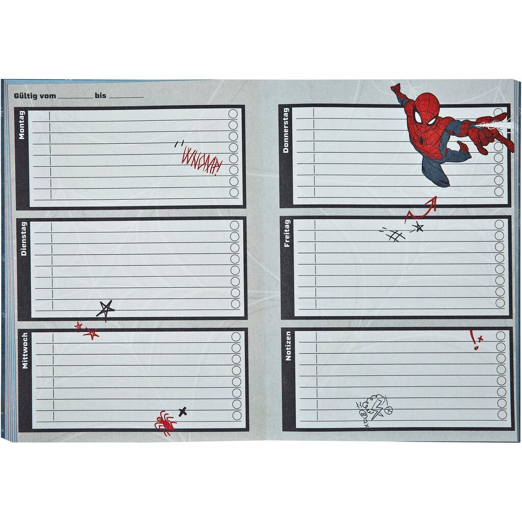 Scooli Buch »Spiderman«, (Set, 3 St.)