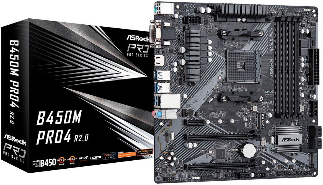 Asrock Mainboard »B450M Pro4 R2.0«