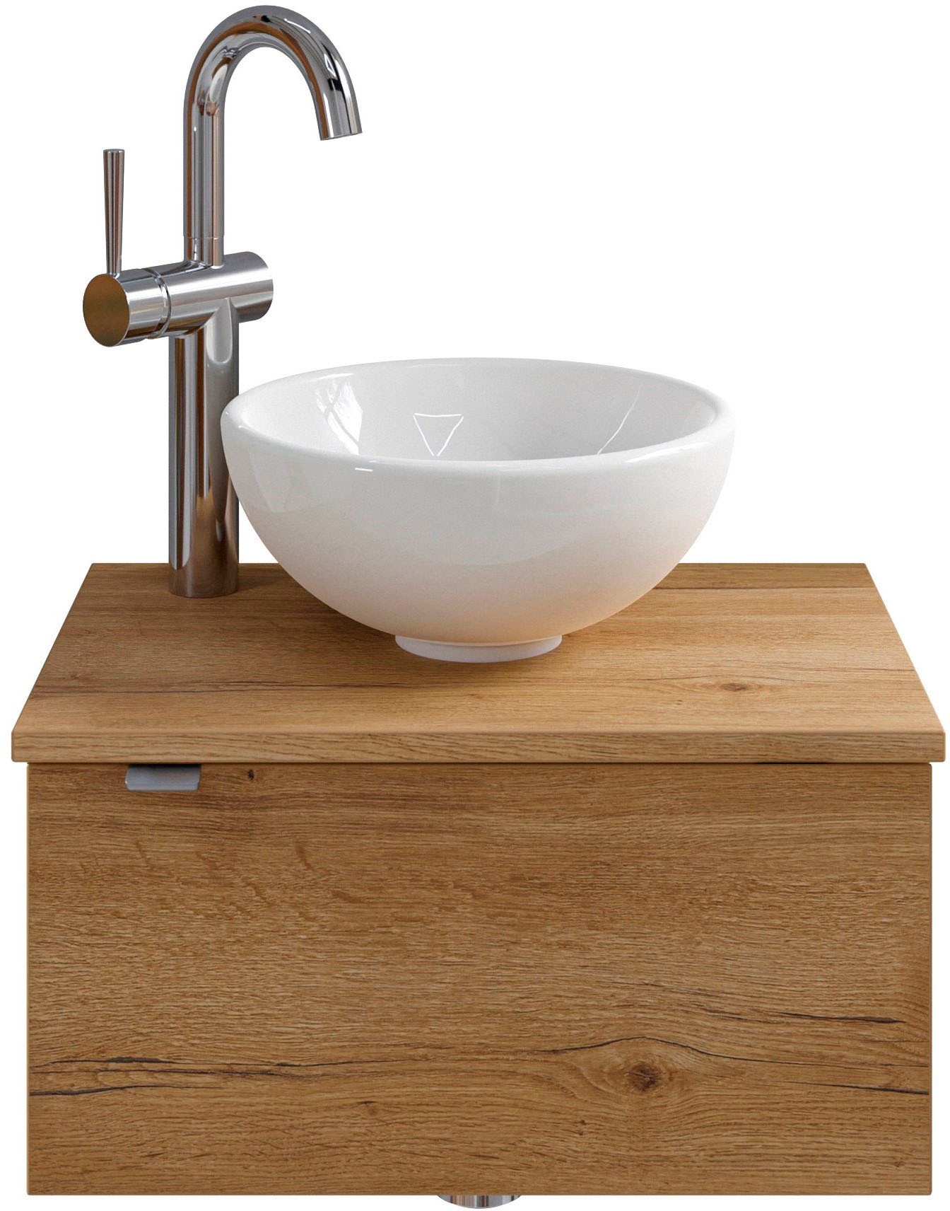 Saphir Badmöbel-Set »Serie 6915«, (4 St.), Gäste-Bad, 51 cm breit, mit LED-Spiegel und 1 Tür