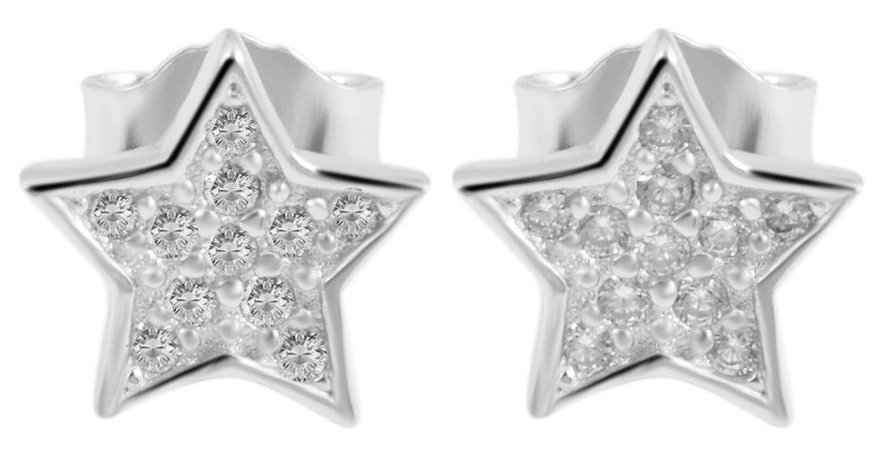 Adelia´s Paar Ohrhänger "Damen Ohrringe – Ohrstecker aus 925 Silber mit Zir günstig online kaufen