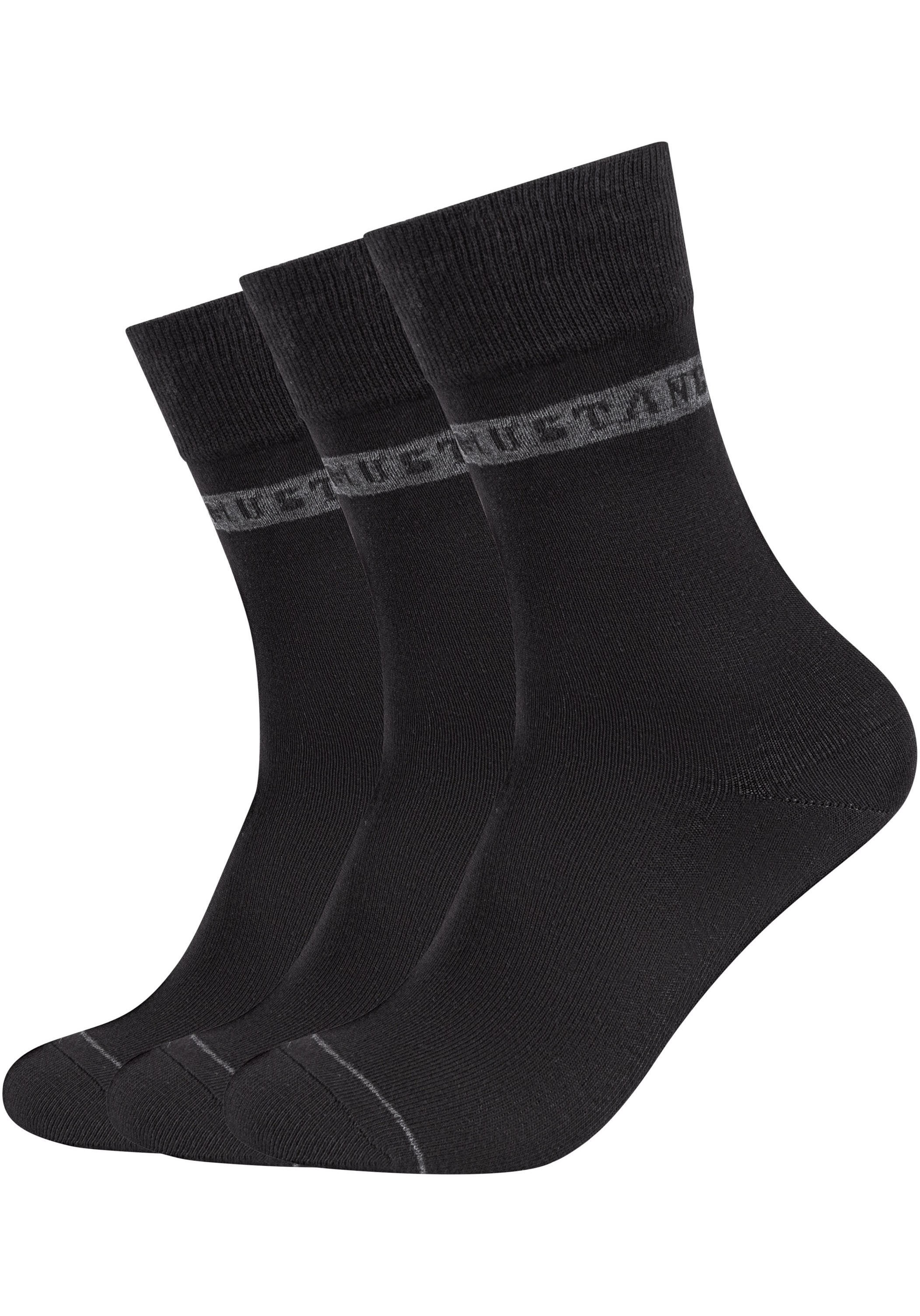 MUSTANG Socken "casual", (6er Pack), mit Weicher und elastischer Komfortbun günstig online kaufen