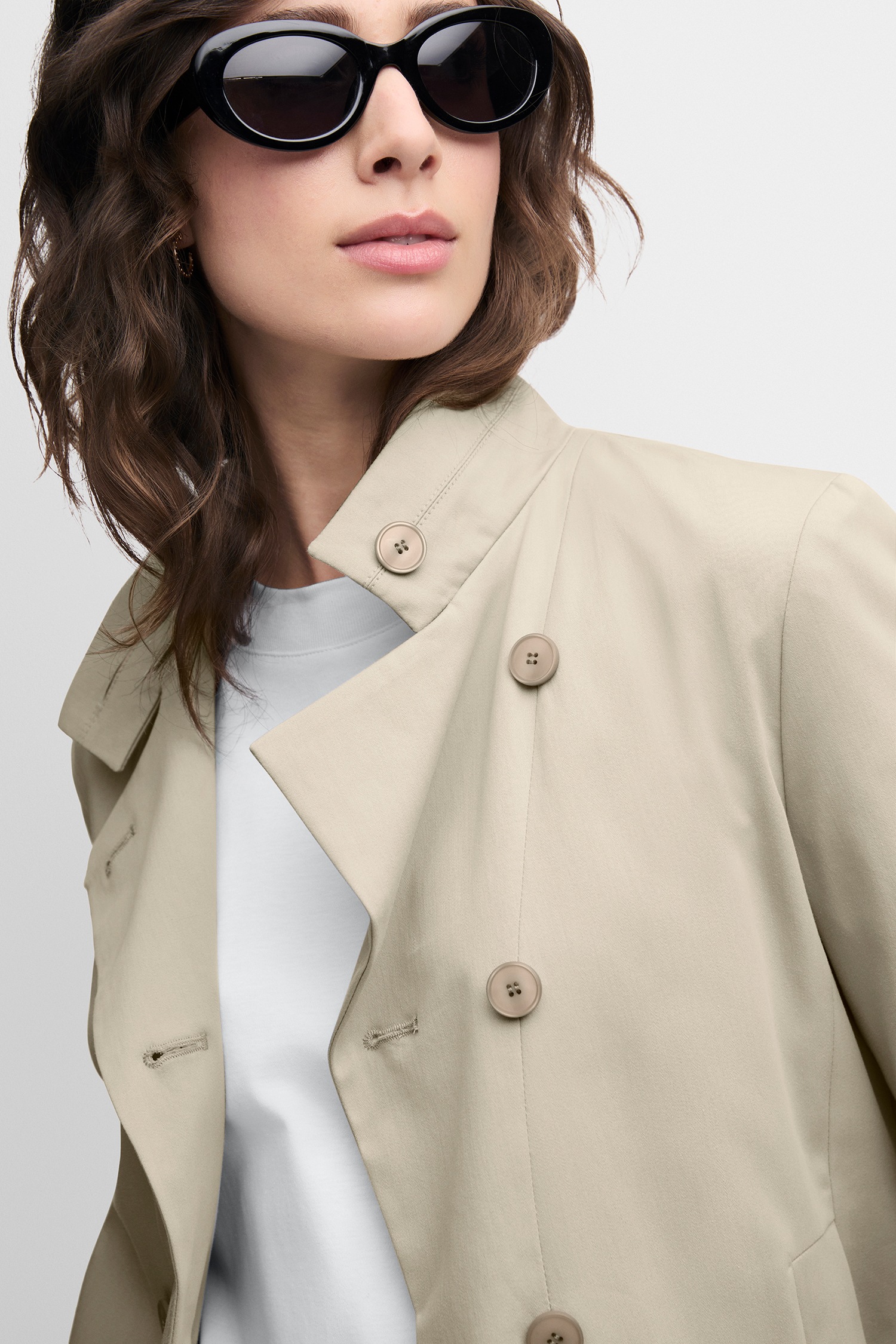 Cinque Kurzblazer "CILOKA" Stehkragen und doppelreihige Knopfleiste, Regula günstig online kaufen