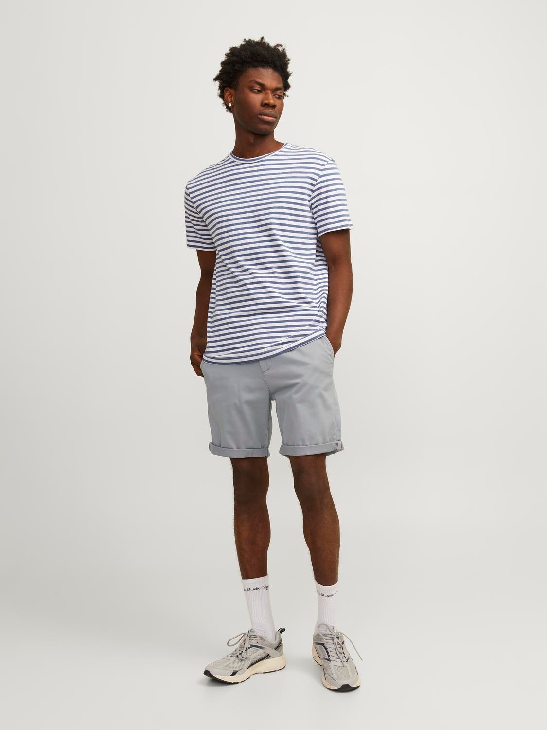 Jack & Jones Chinoshorts »JPSTBOWIE JJSHORTS S«, mit Aufschlag