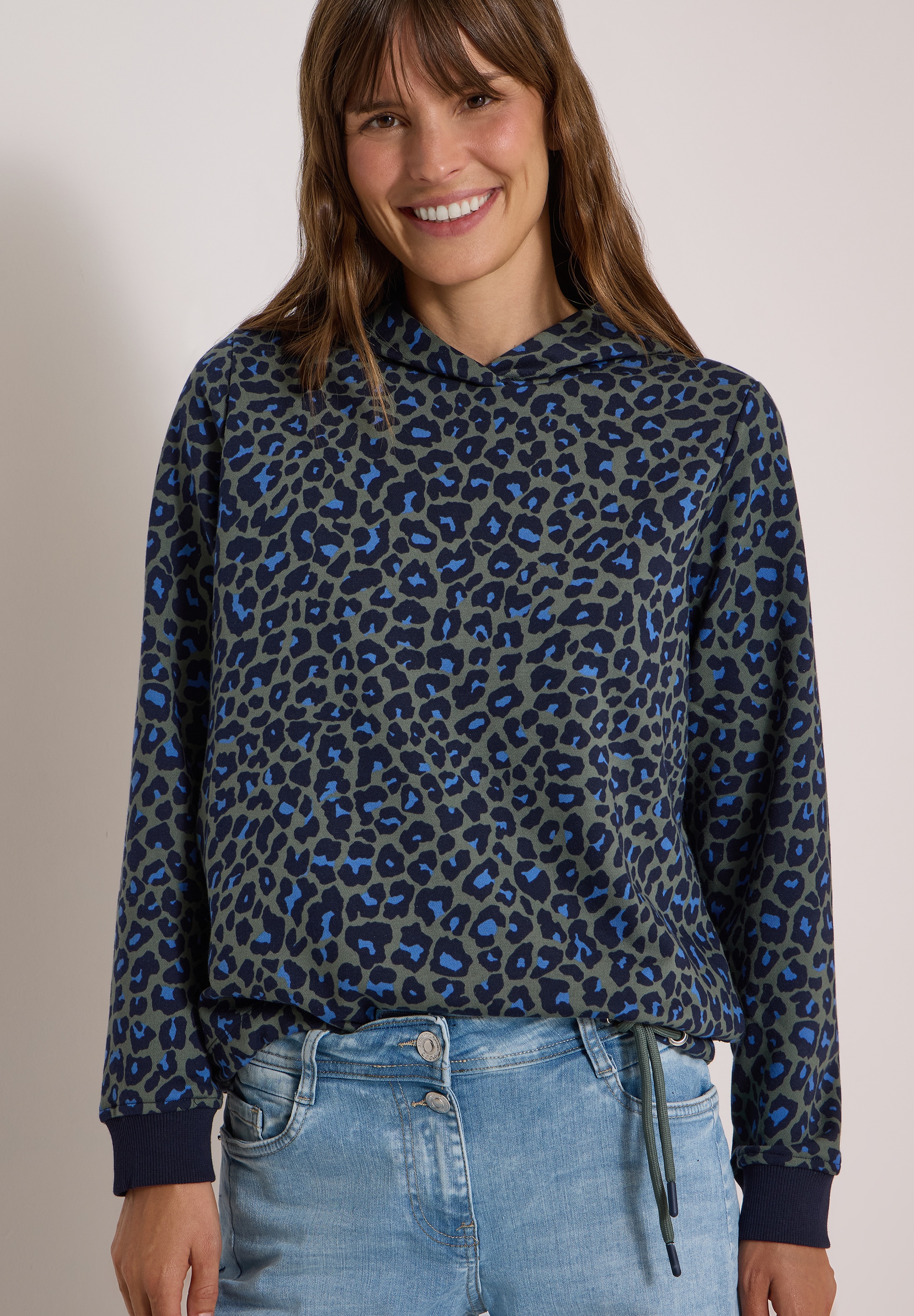 Cecil Sweatshirt , mit Leomuster
