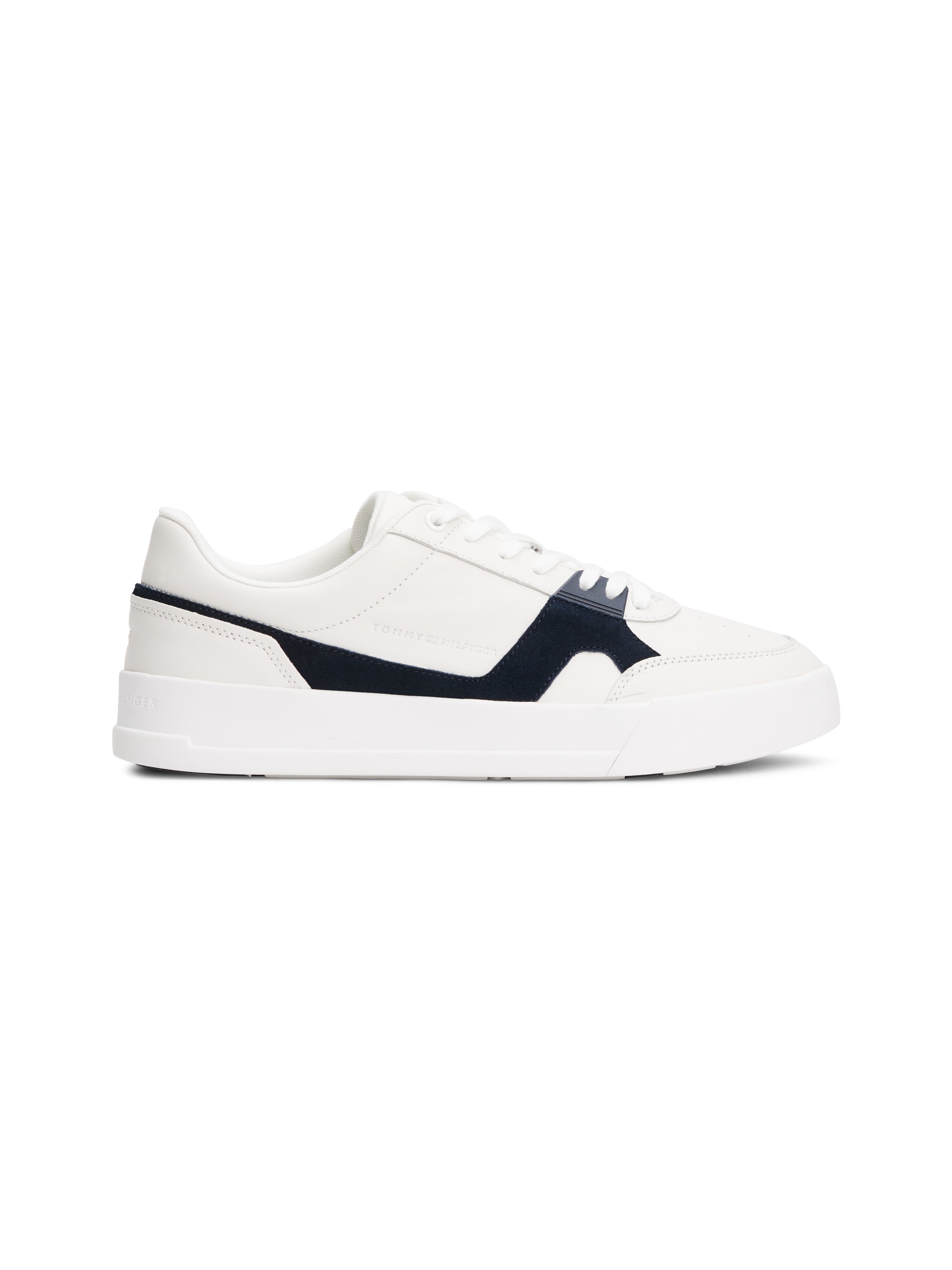 Tommy Hilfiger Sneaker »TH COURT CRAFT LTH«, Freizeitschuh, Halbschuh, Schnürer im Kontrastlook