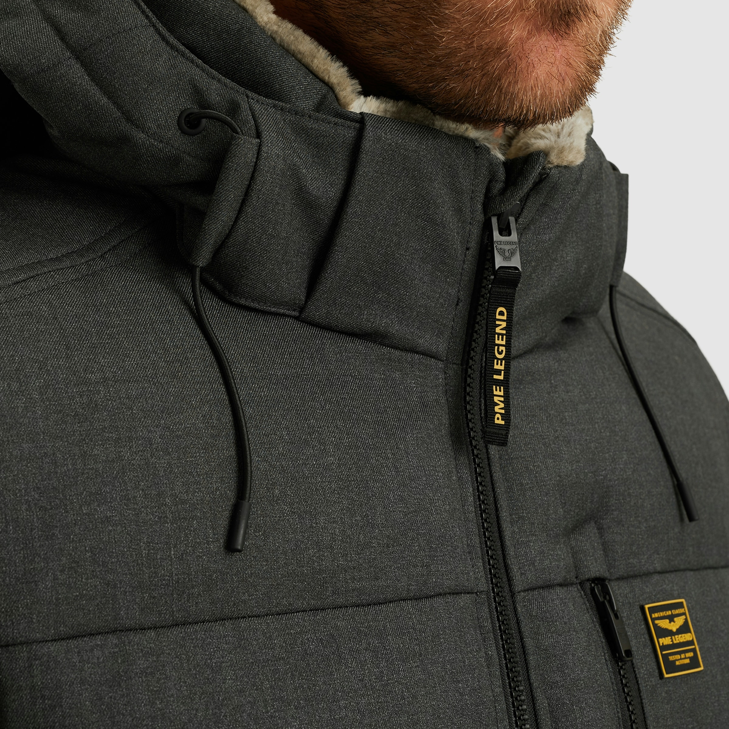 PME LEGEND Steppjacke »YETCRAFT«, mit Kapuze, Verschließbare Eingriff-, Brust- und Innentasche