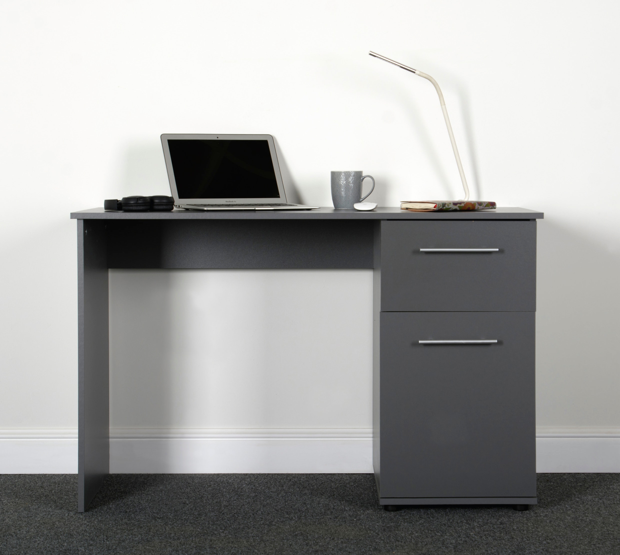 VOGL Möbelfabrik Schreibtisch "Tobi, mit einer Tür und einem Schubkasten" optional mit Tastaturauszug, Breite 115 cm