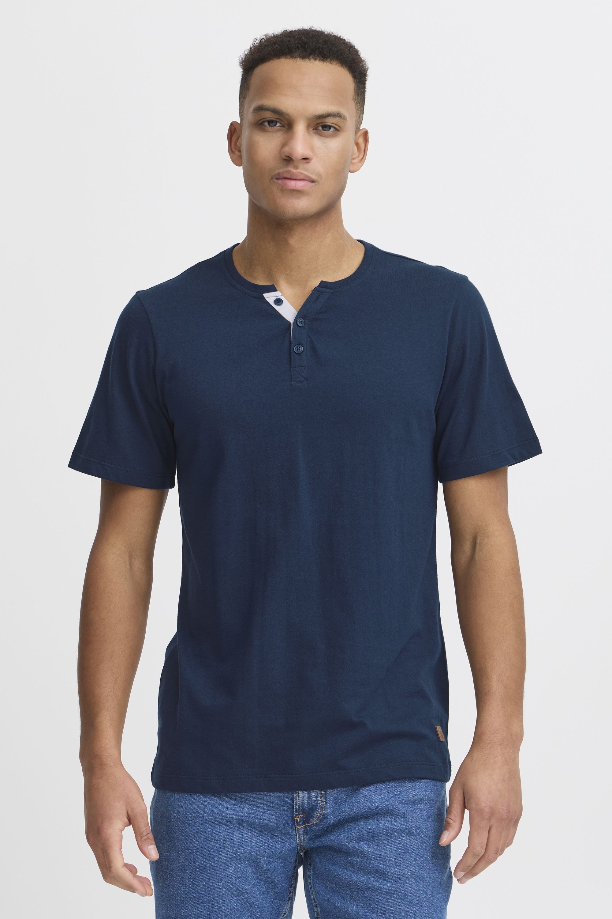 Blend T-Shirt "BHMBHOLEY" Klassisches Grandad T-Shirt günstig online kaufen