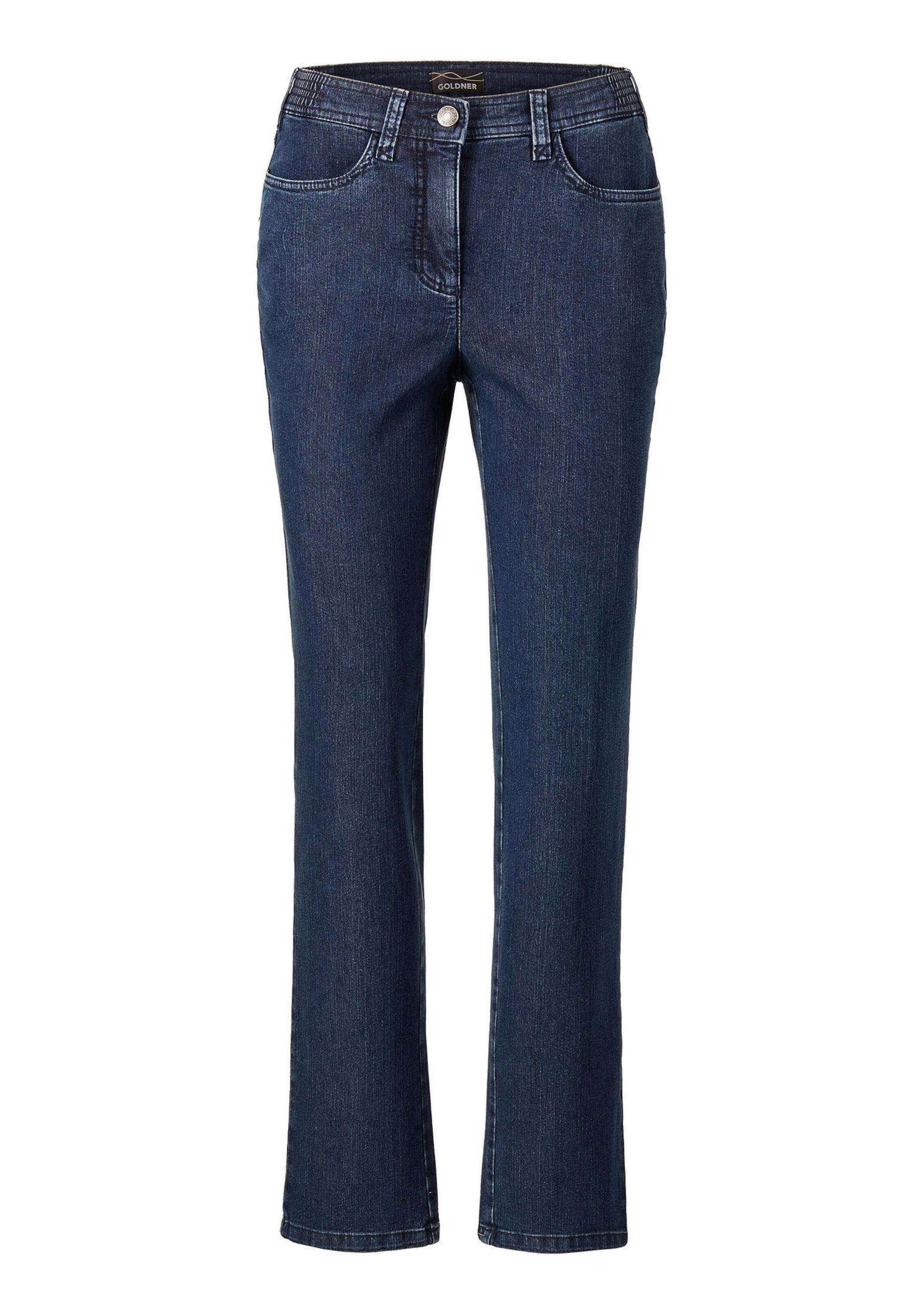 GOLDNER Regular-fit-Jeans "Denimhose mit Stretchkomfort" Ohne