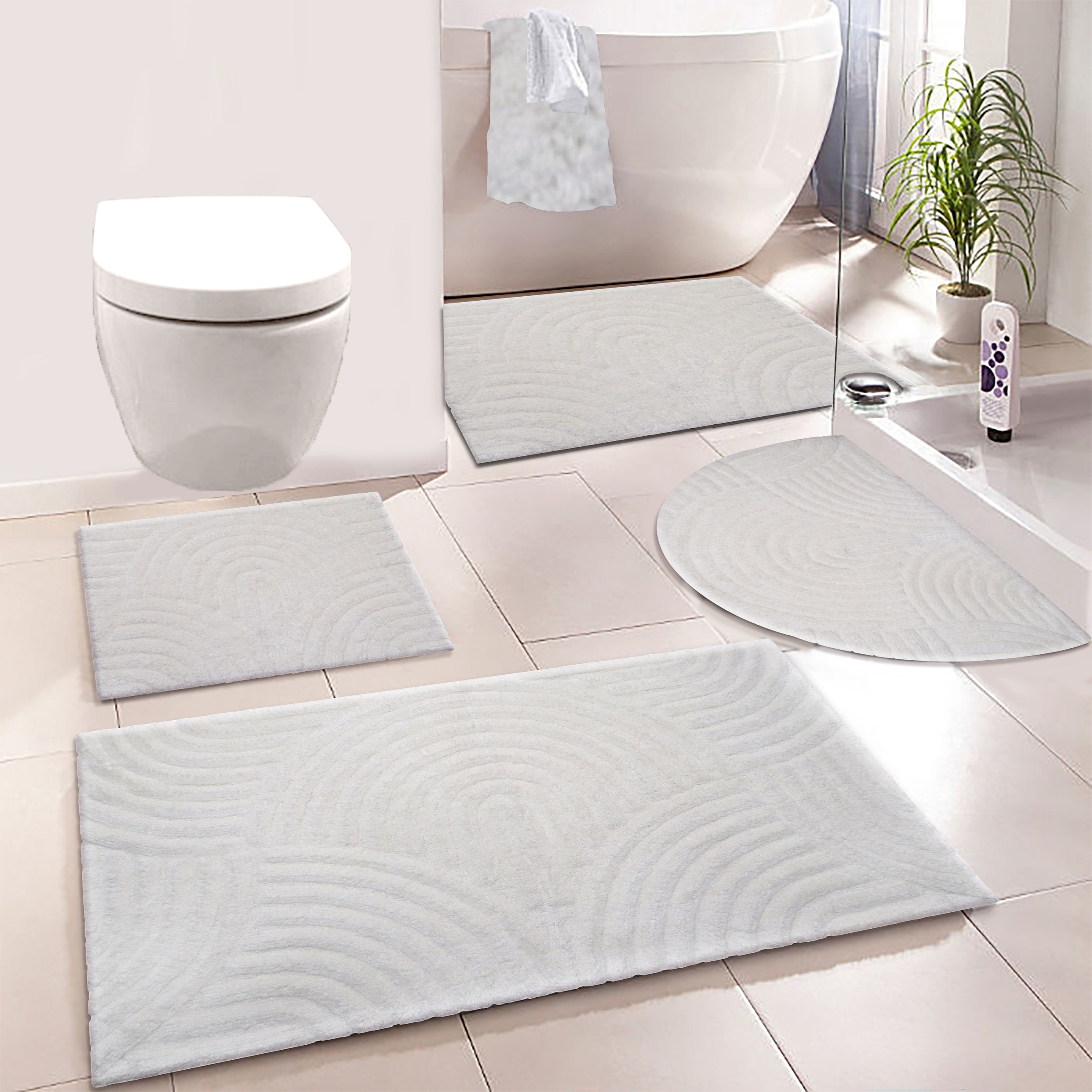 my home Badematte "Juna, Badvorleger, Badezimmer Teppich, Zen, Scandi, Boho günstig online kaufen