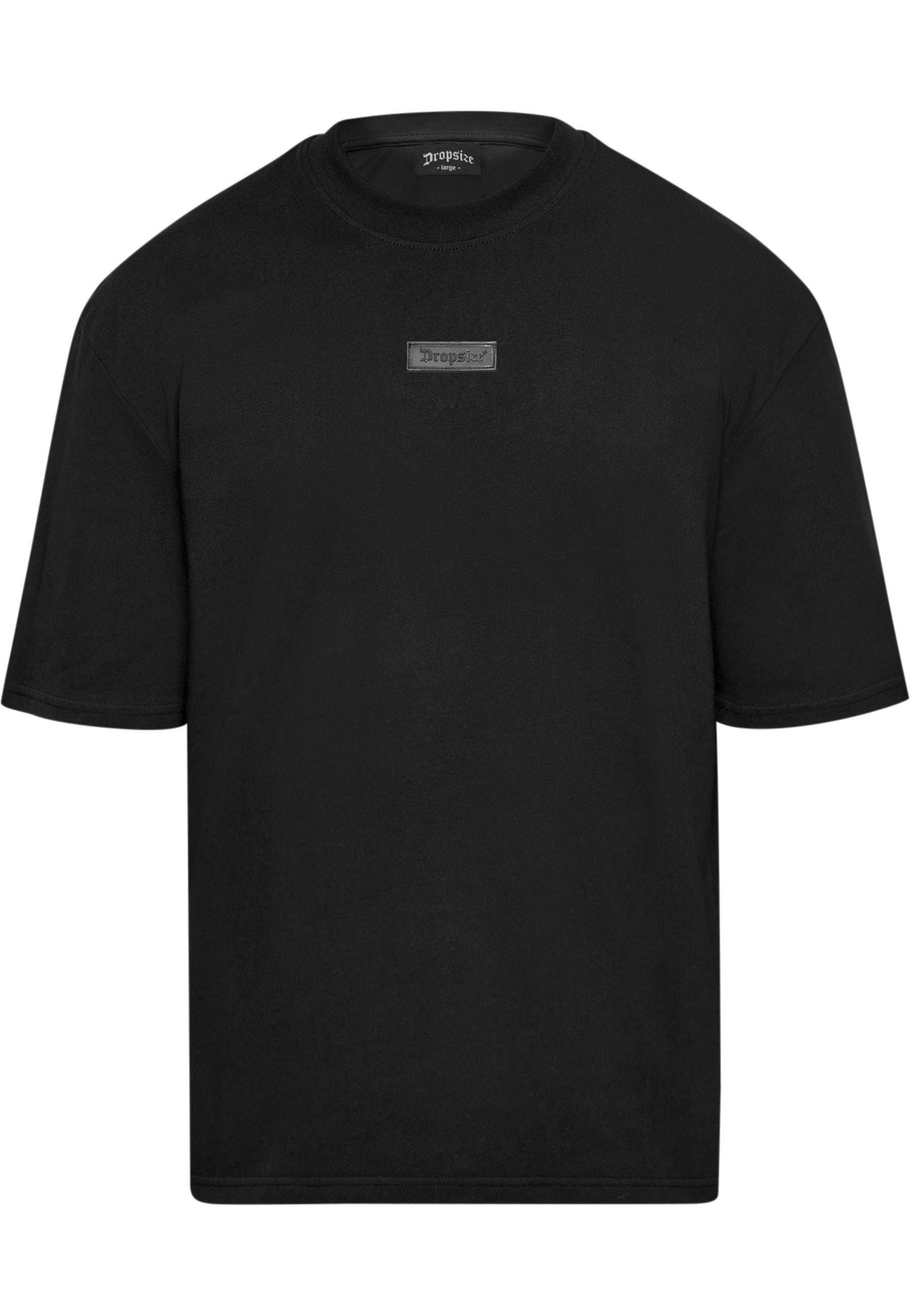 Dropsize T-Shirt "Dropsize Herren Heavy Oversize Front Rubber Patch T-Shirt" 1 Stk.