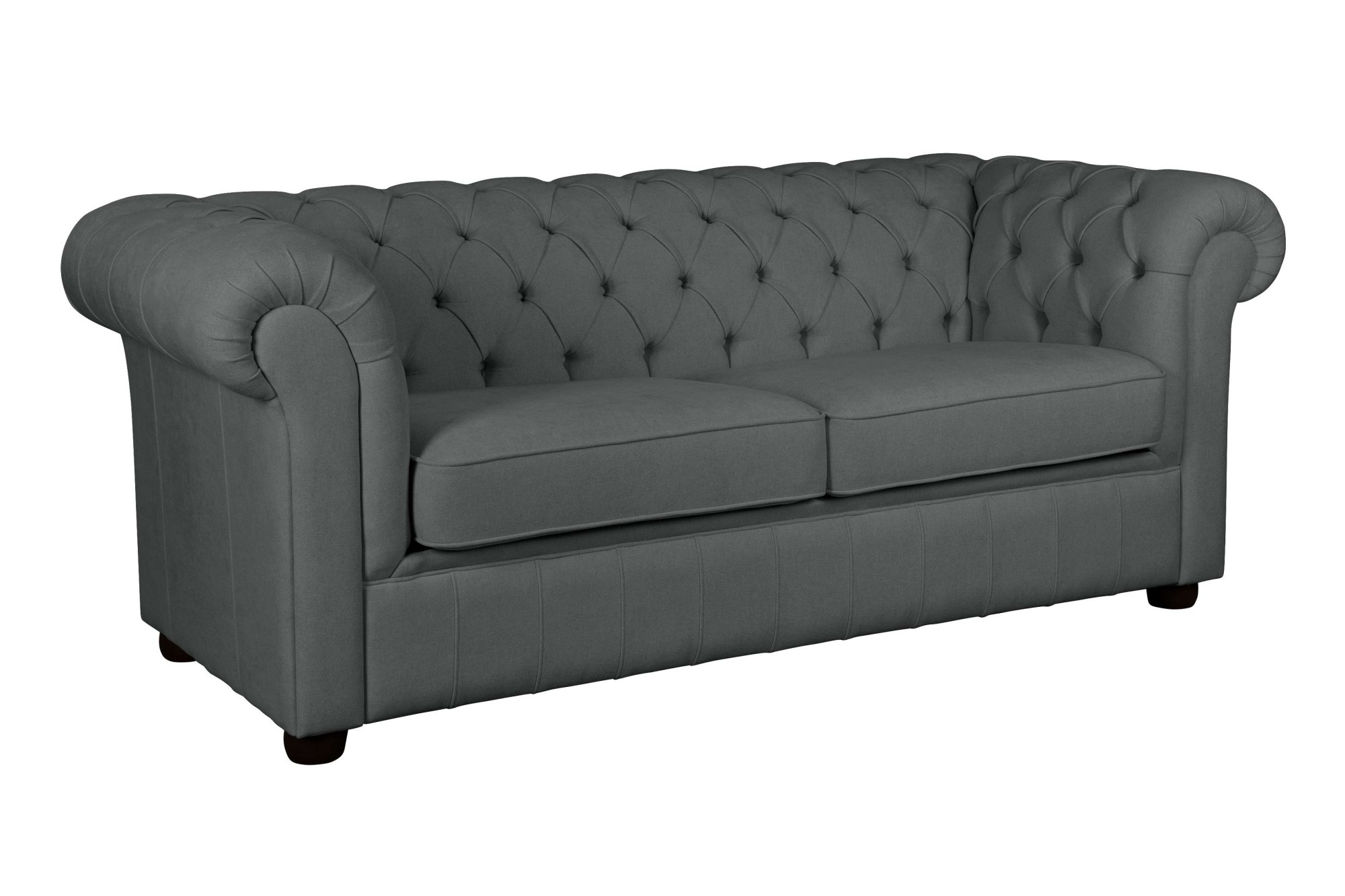 Home affaire 3-Sitzer »CHARENTE, optionale Schlafsofa, Chesterfield-Sofa, Bettfunktion«, mit edler Knopfheftung und typischen Armlehnen, B/T/H 198/89/74 cm