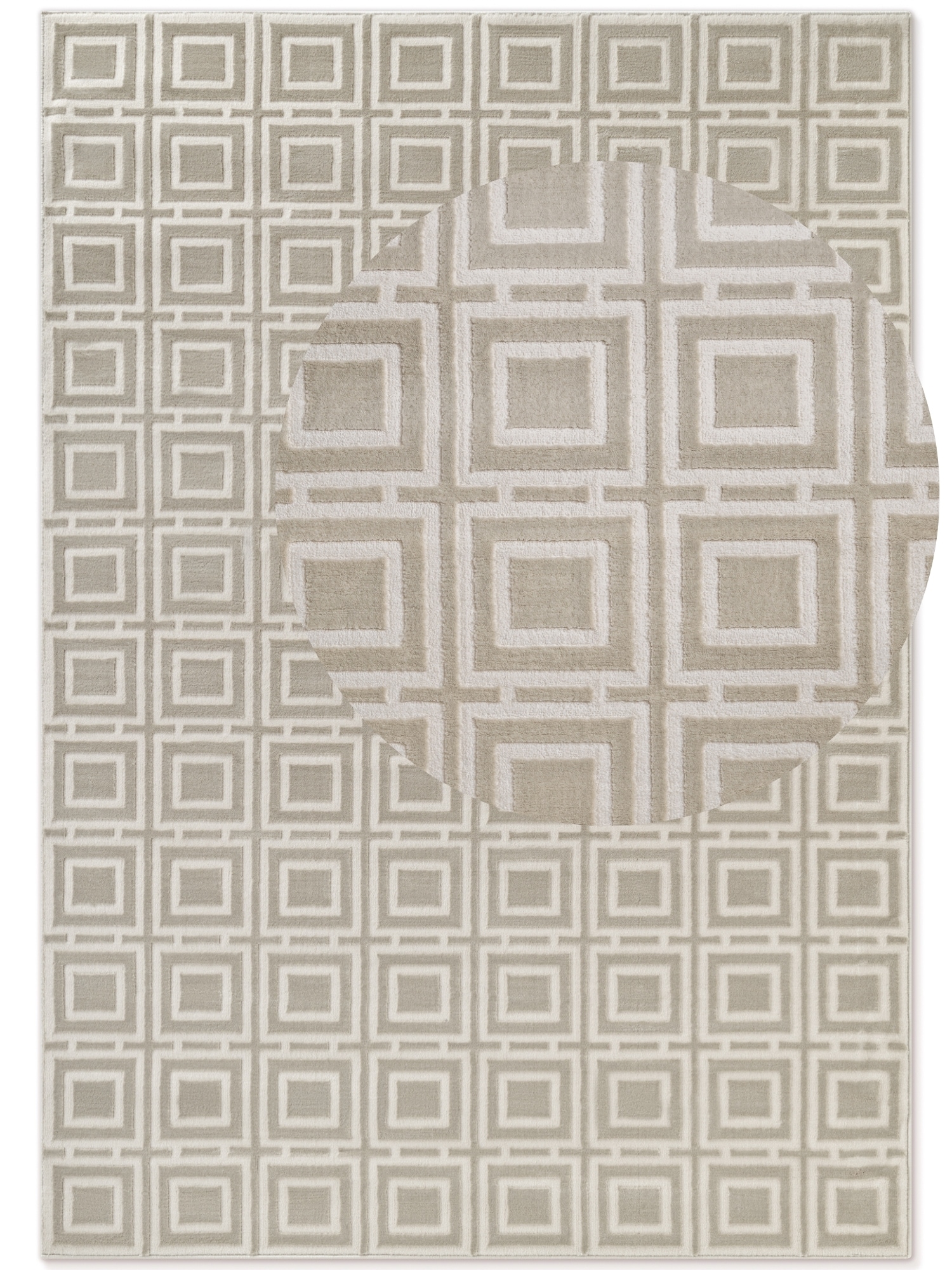 ELLE DECORATION Designteppich »Howlite«, rechteckig, 9 mm Höhe, Wohnzimmer, Schlafzimmer, Läufer, Hoch-Tief Effekt, Flur, Glanz