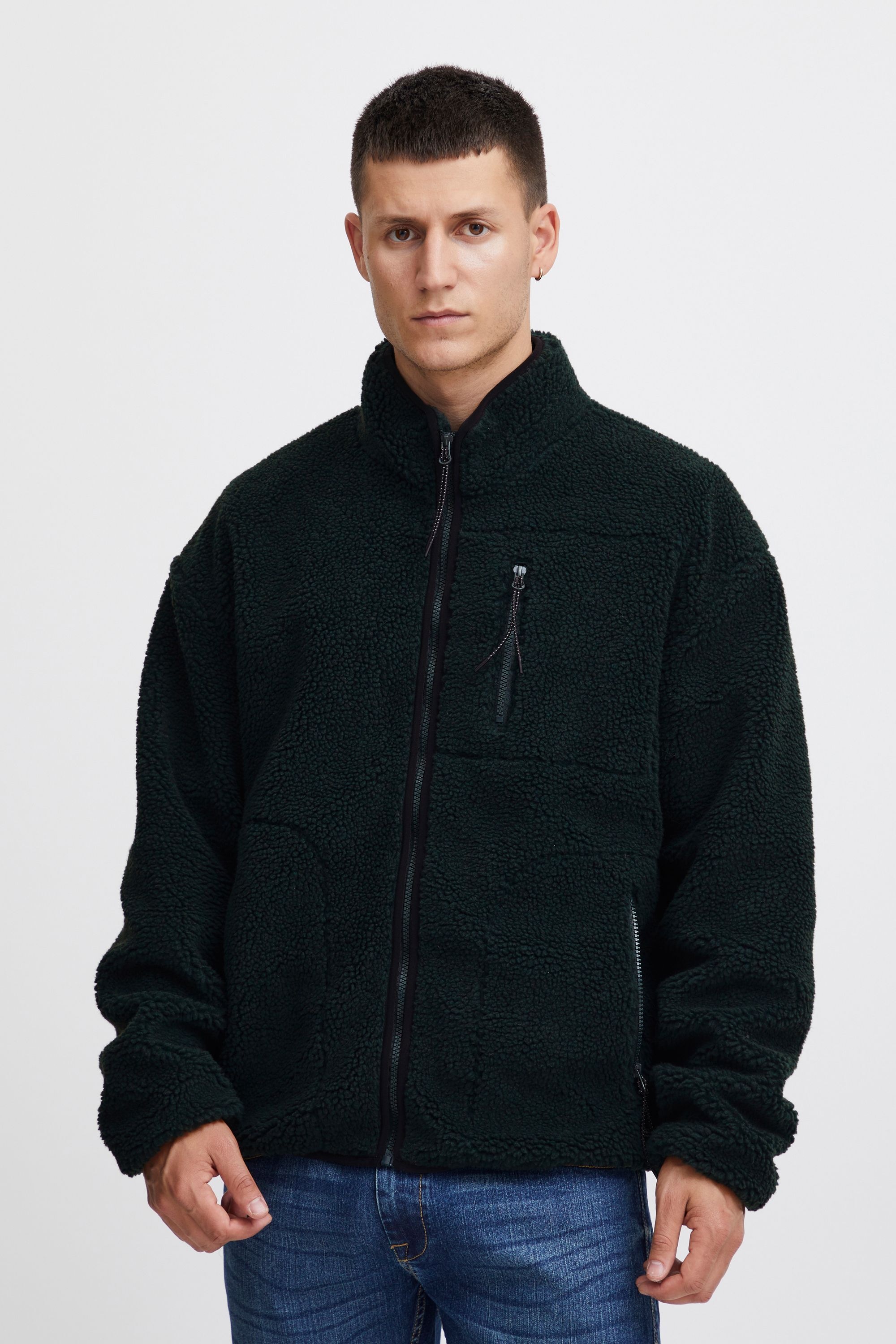 Blend Kapuzensweatjacke "BHSweatshirt", Gemütliche Teddy-Jacke günstig online kaufen