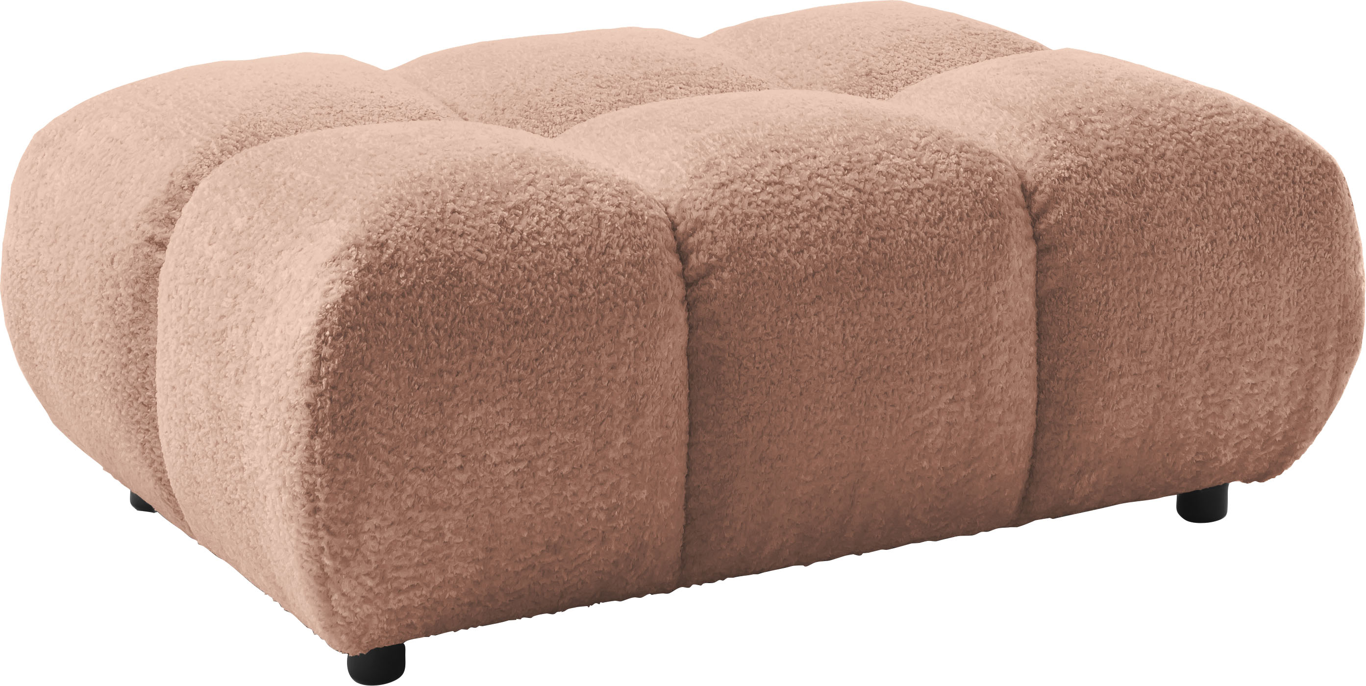Home affaire Polsterhocker "Cozy Bubble, mit eleganter Steppung, weich gepolstert, 108x73 cm" 1 Stk. tlg. passend zum Sofa und dem drehbaren Sessel der Graceland-Serie