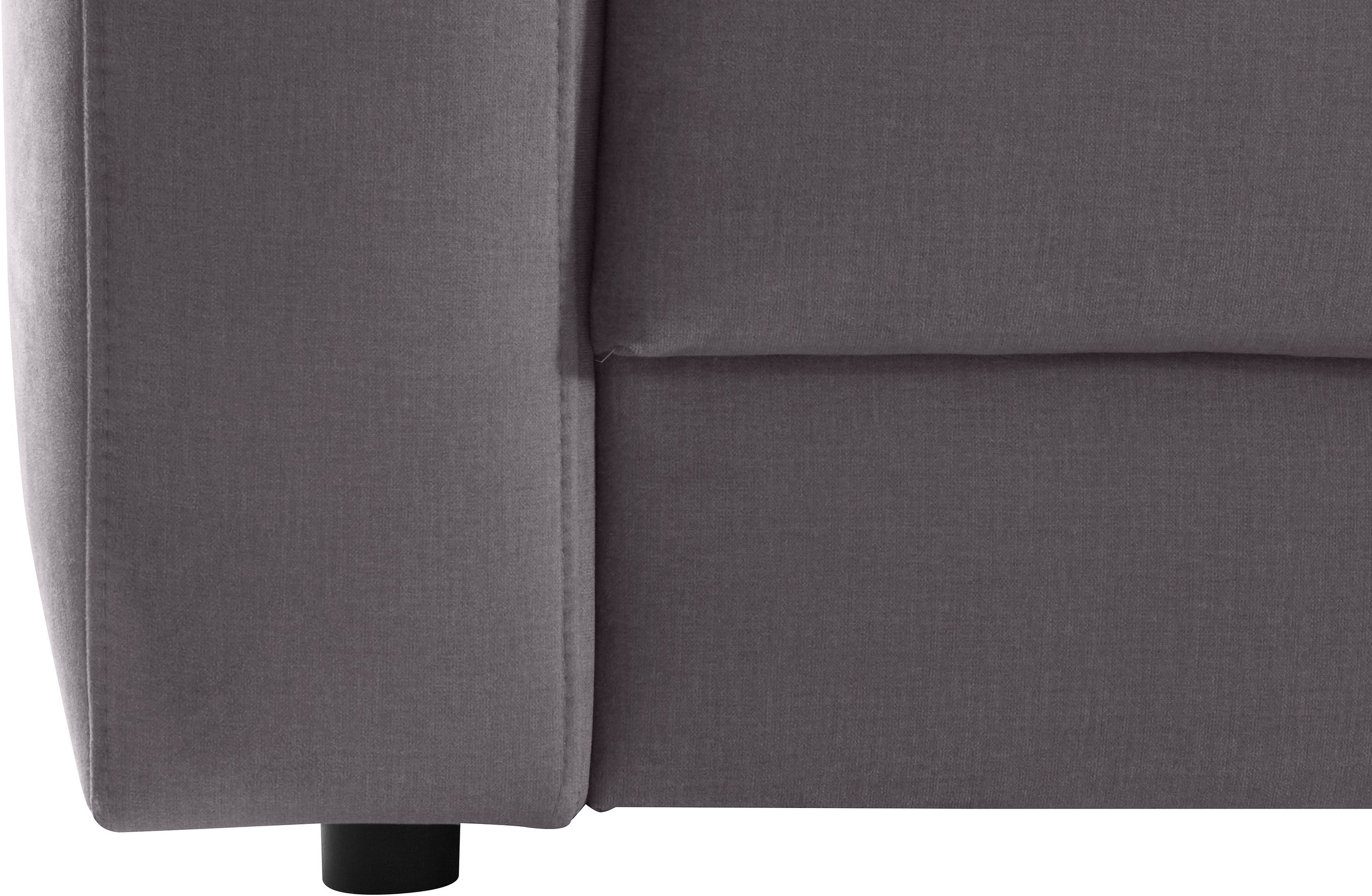 Places of Style Ecksofa »Bloomfield, L-Form«, extra tiefe Sitzfläche, wahlweise mit Sitztiefenverstellung