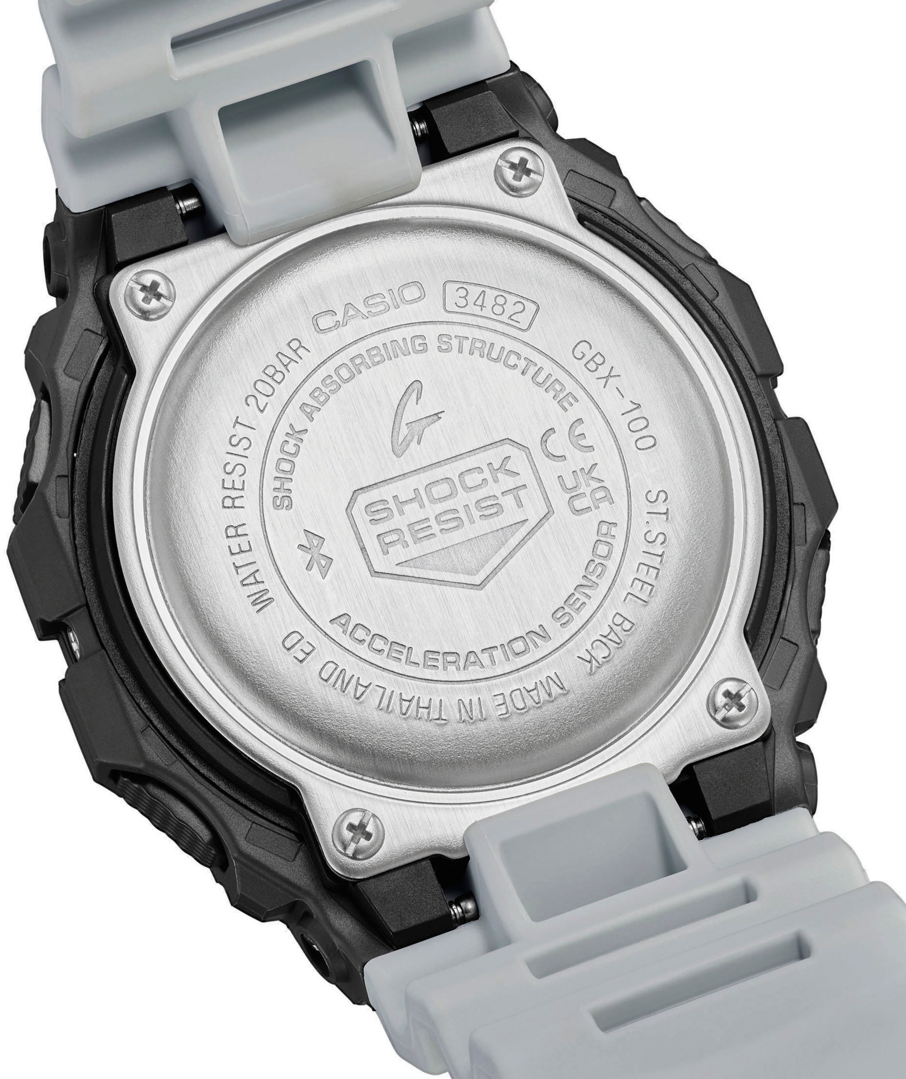 CASIO G-SHOCK Smartwatch »GBX-100TT-8ER«, (Armbanduhr, Herrenuhr, Bluetooth, Stoppfunktion, Mondphase)