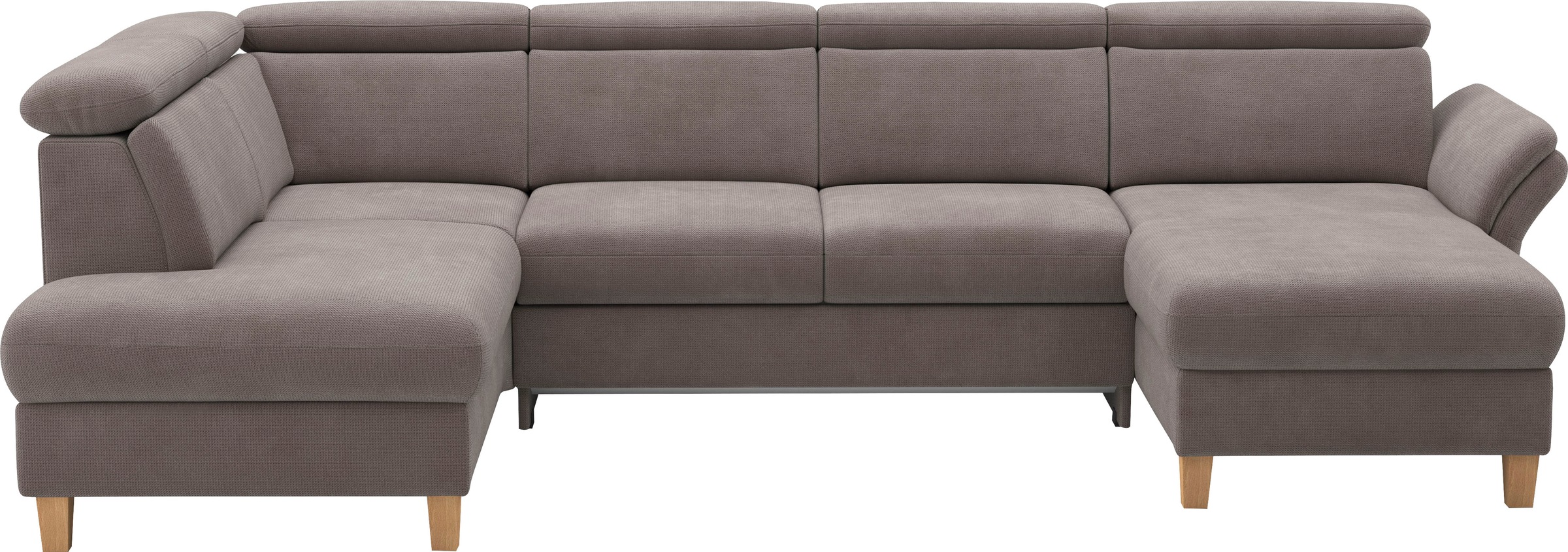 Home affaire Wohnlandschaft "Glendale, U-Form" inkl. Kopfteilverstellung, w günstig online kaufen