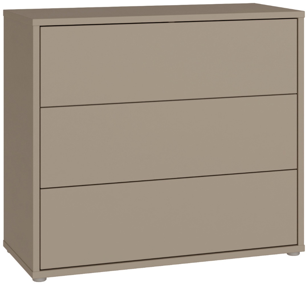 FORTE Kommode "Alice Springs, Kommode, 3 Schubkästen B/H/T 94,8/83,1/41,5" Schubkästen mit Vollauszug, grifflos,Push to open
