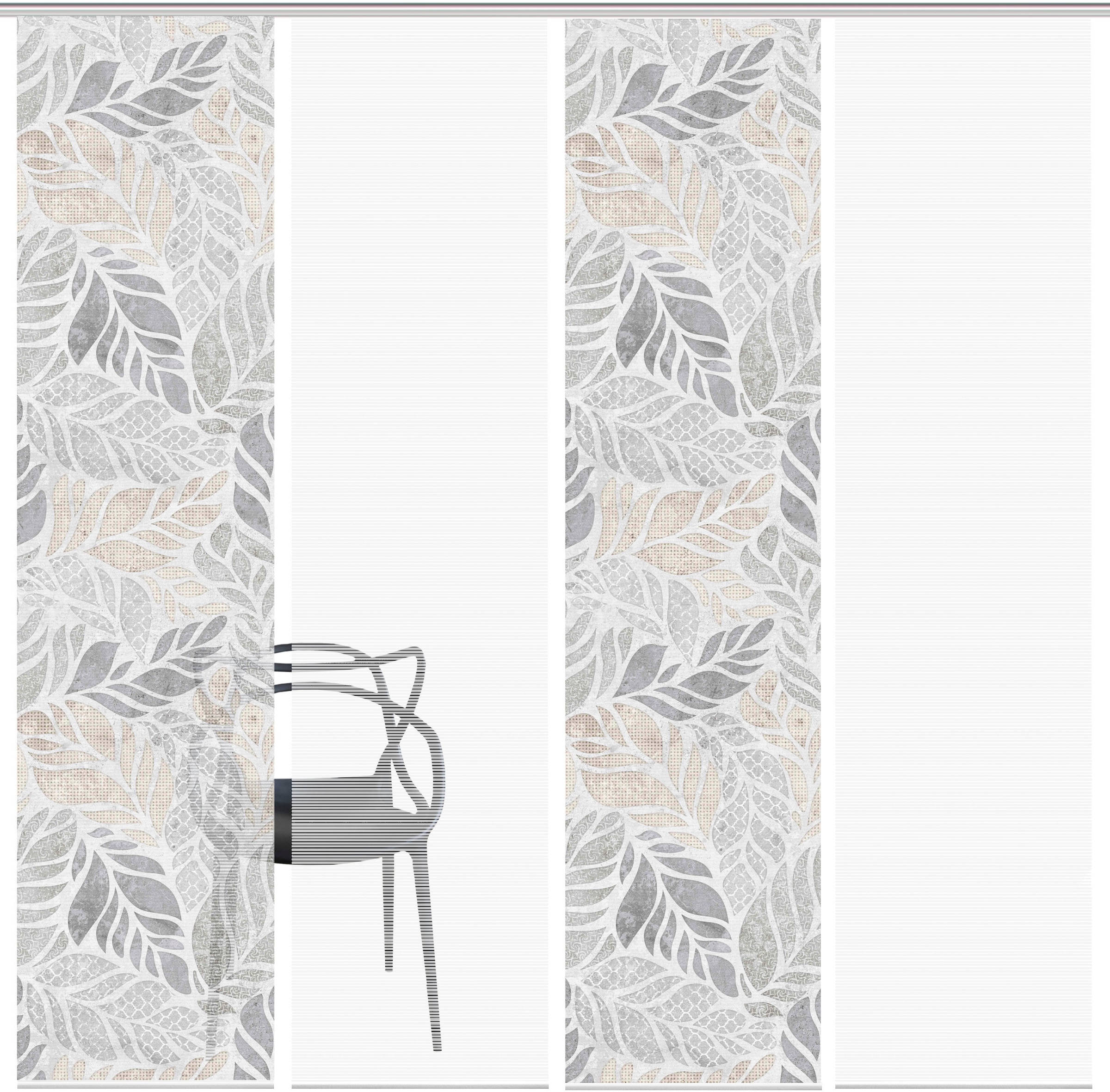 Vision S Schiebegardine »LISIO 4er SET« Paneelwagen 4 Stk. tlg. Schiebevorhang Digidruck 4er Set LISIO