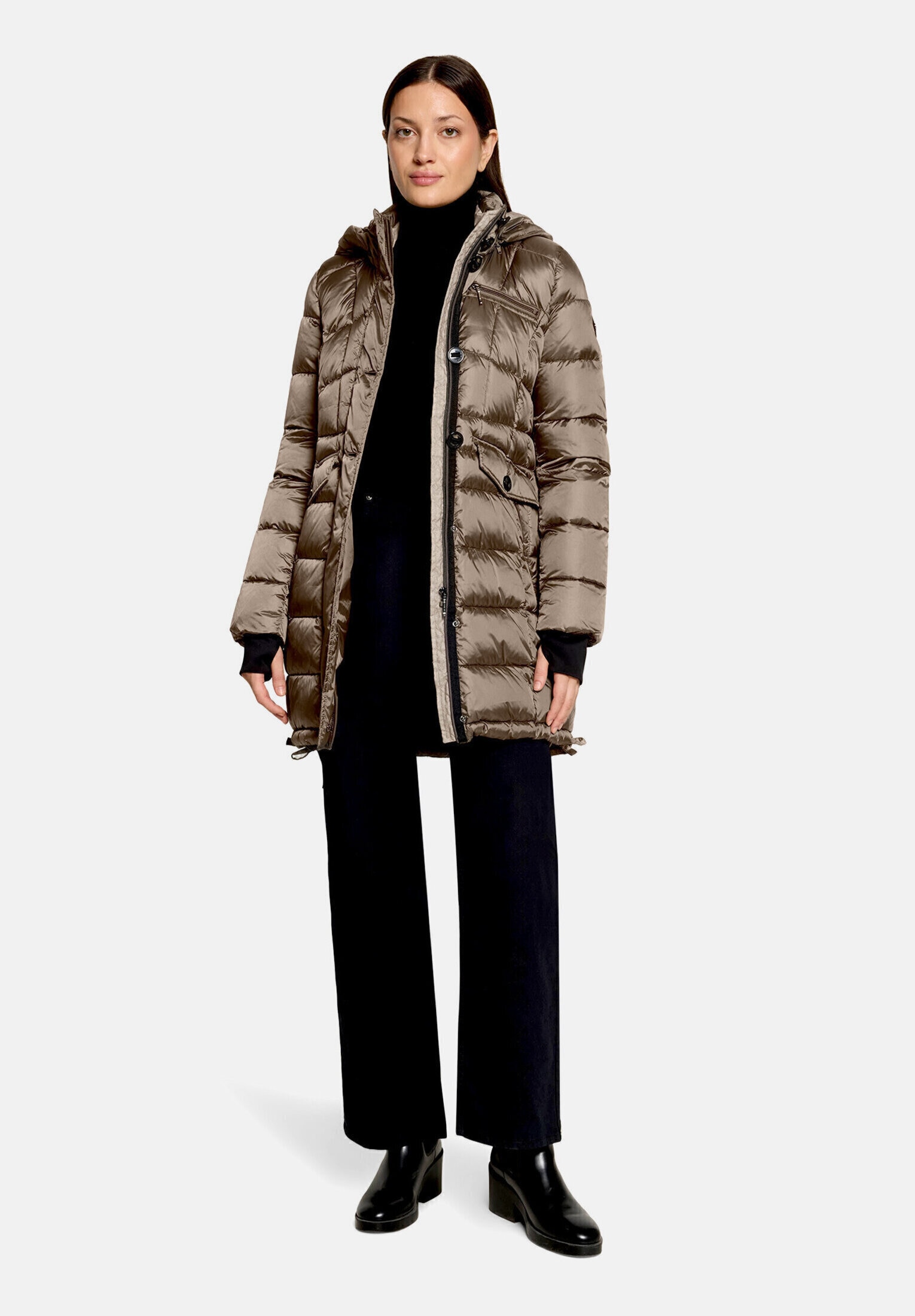 Gil Bret Winterjacke "Damen mit abnehmbarer Kapuze" mit Kapuze
