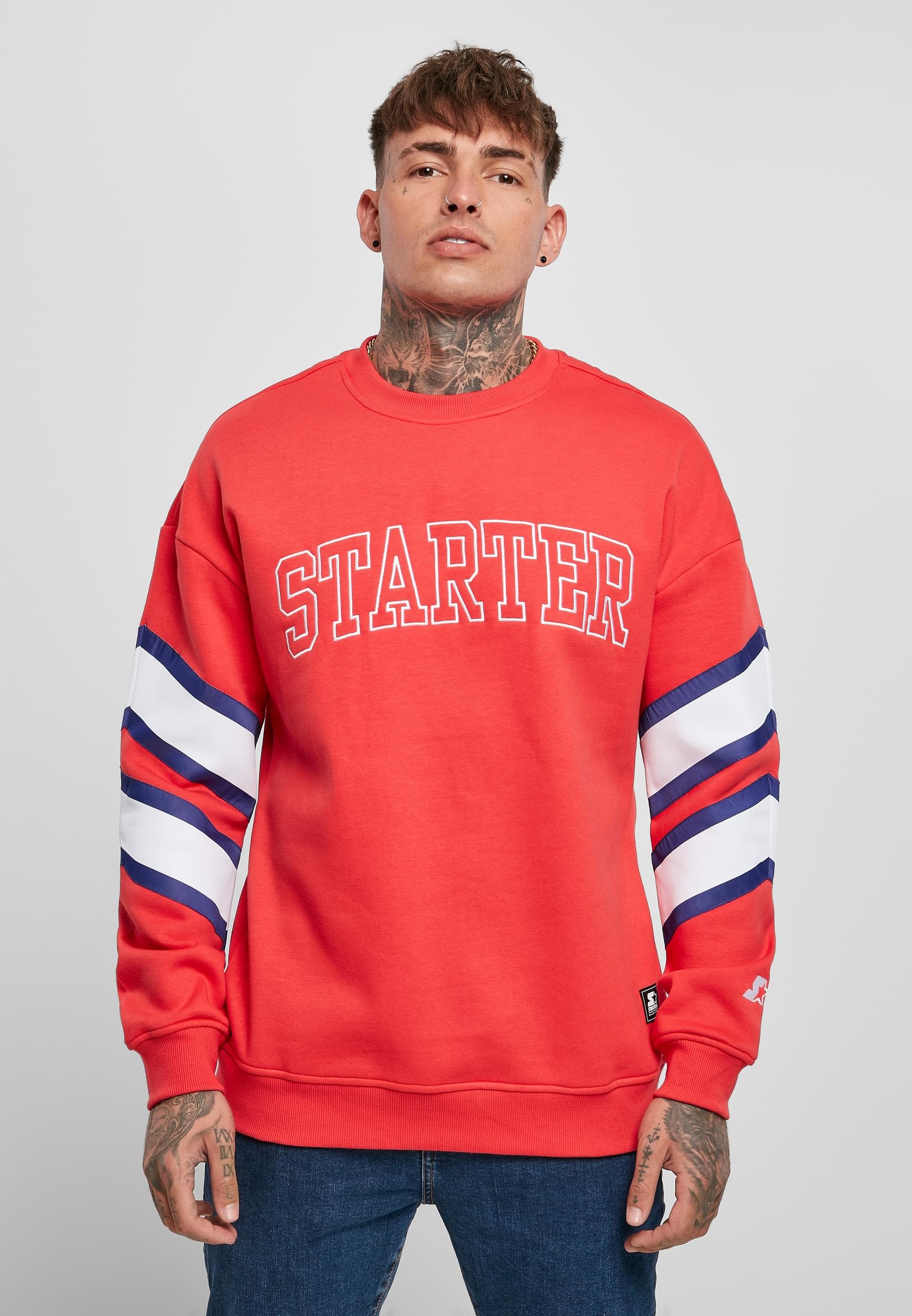 Starter Black Label Rundhalspullover »Starter Black Label Herren Starter Team Front Crew« 1 Stk. tlg.