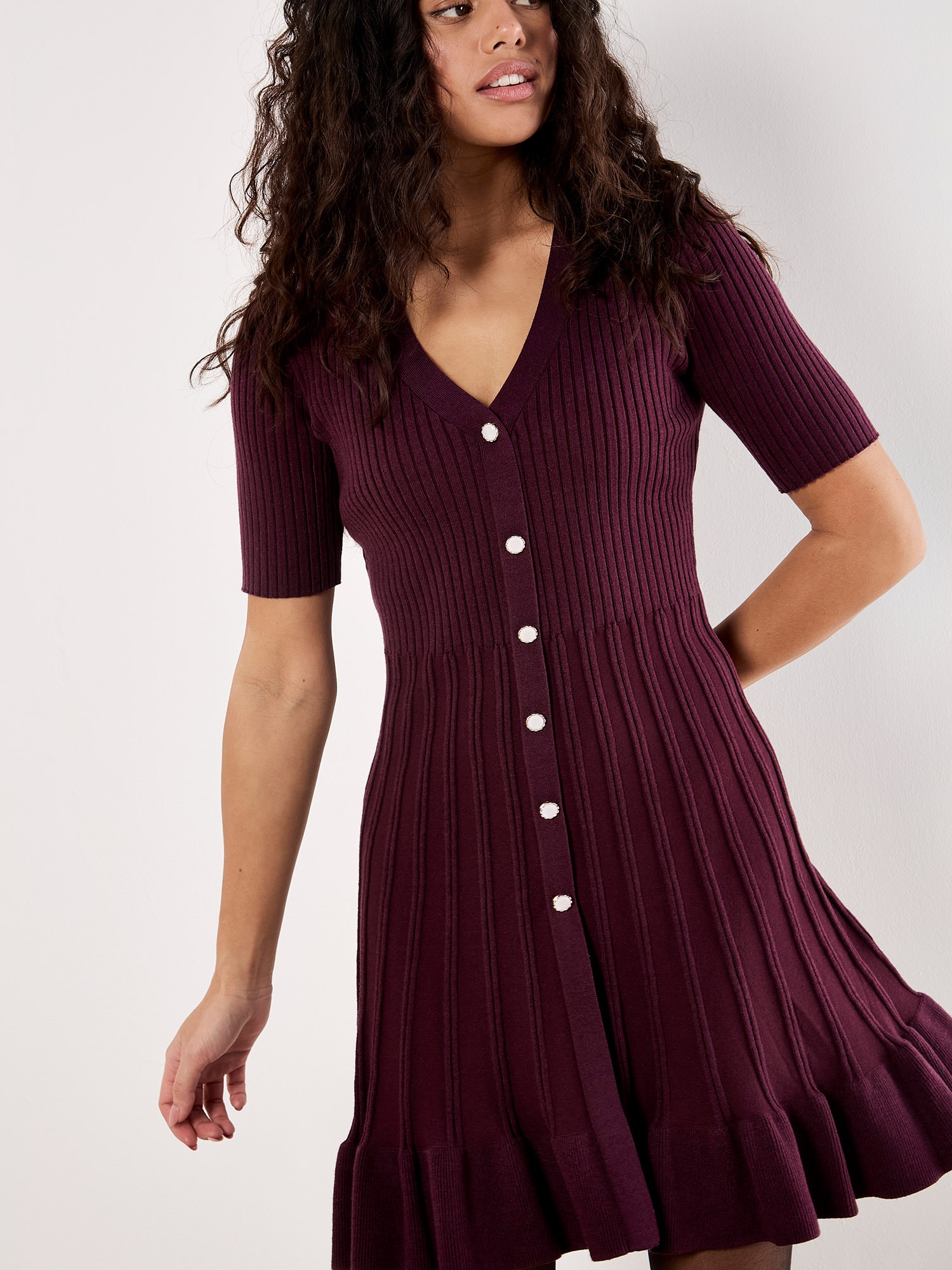 Apricot Minikleid »Minikleid« in Rippstrick
