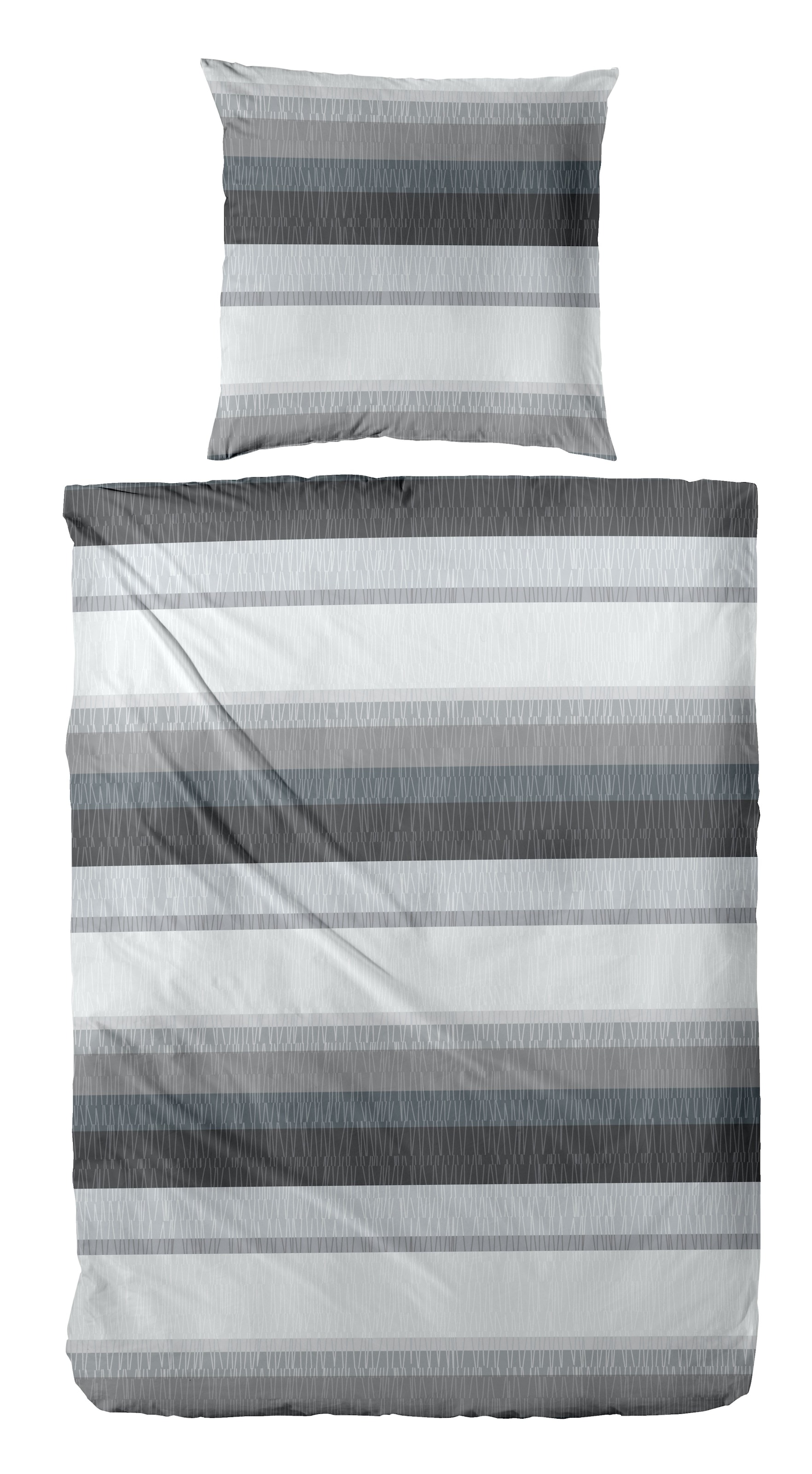 Primera Bettwäsche "Biber-Bettwäsche Roommate" 2 Stk. tlg. mit dezenten Mus günstig online kaufen