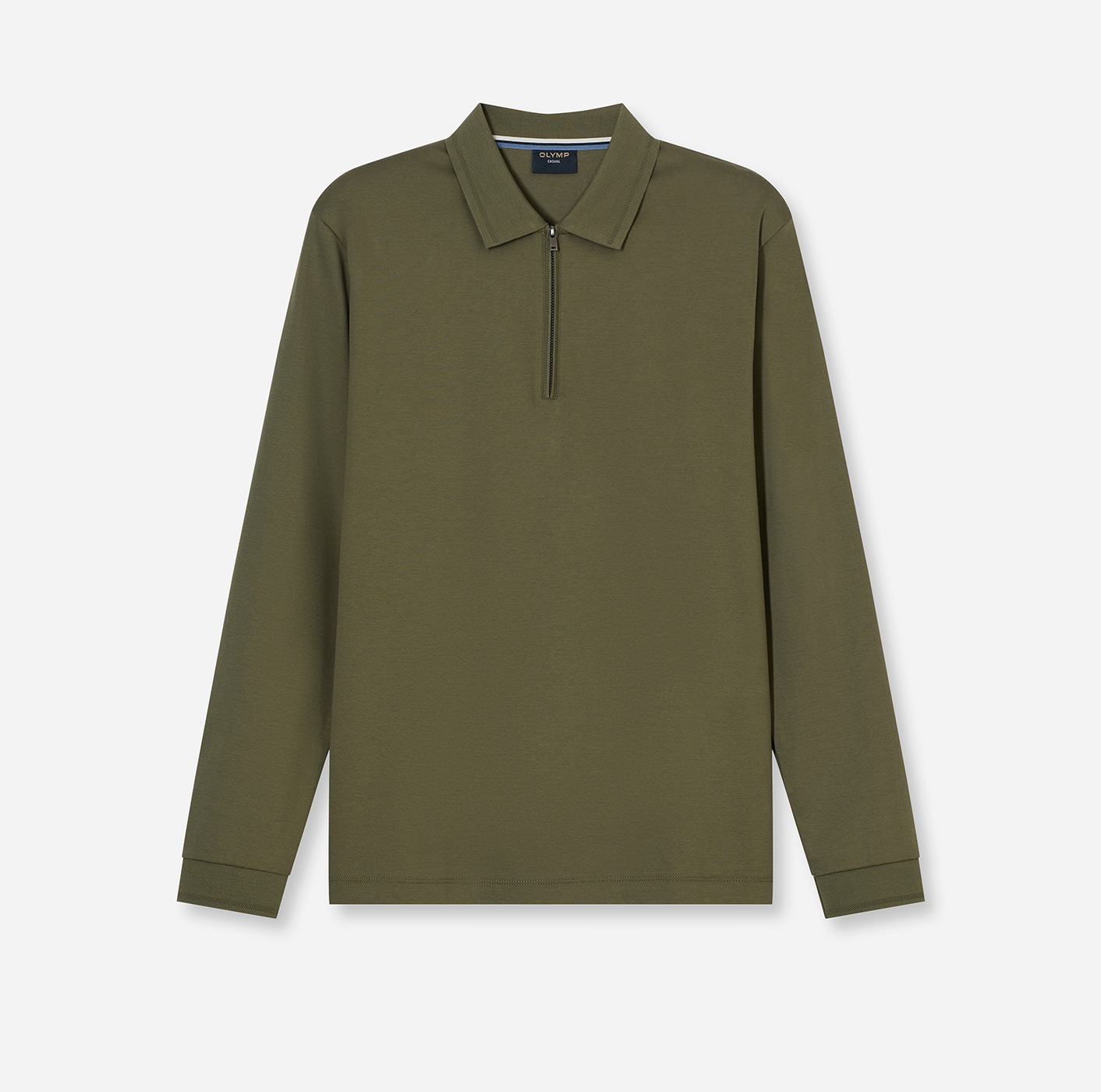 OLYMP Langarm-Poloshirt unifarben, Polokragen, regular fit, casual günstig online kaufen