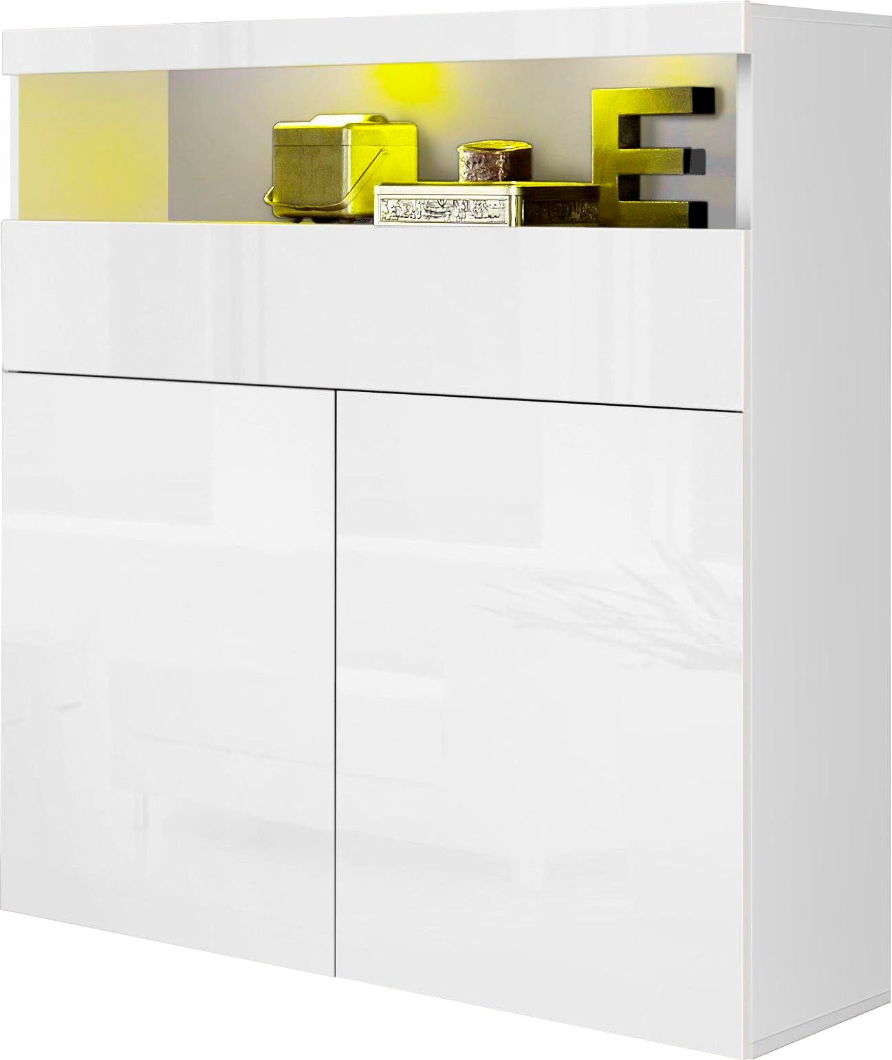 INOSIGN Highboard "Schrank, Hochschrank, Hochkommode", mit 2 Türen und 1 Sc günstig online kaufen