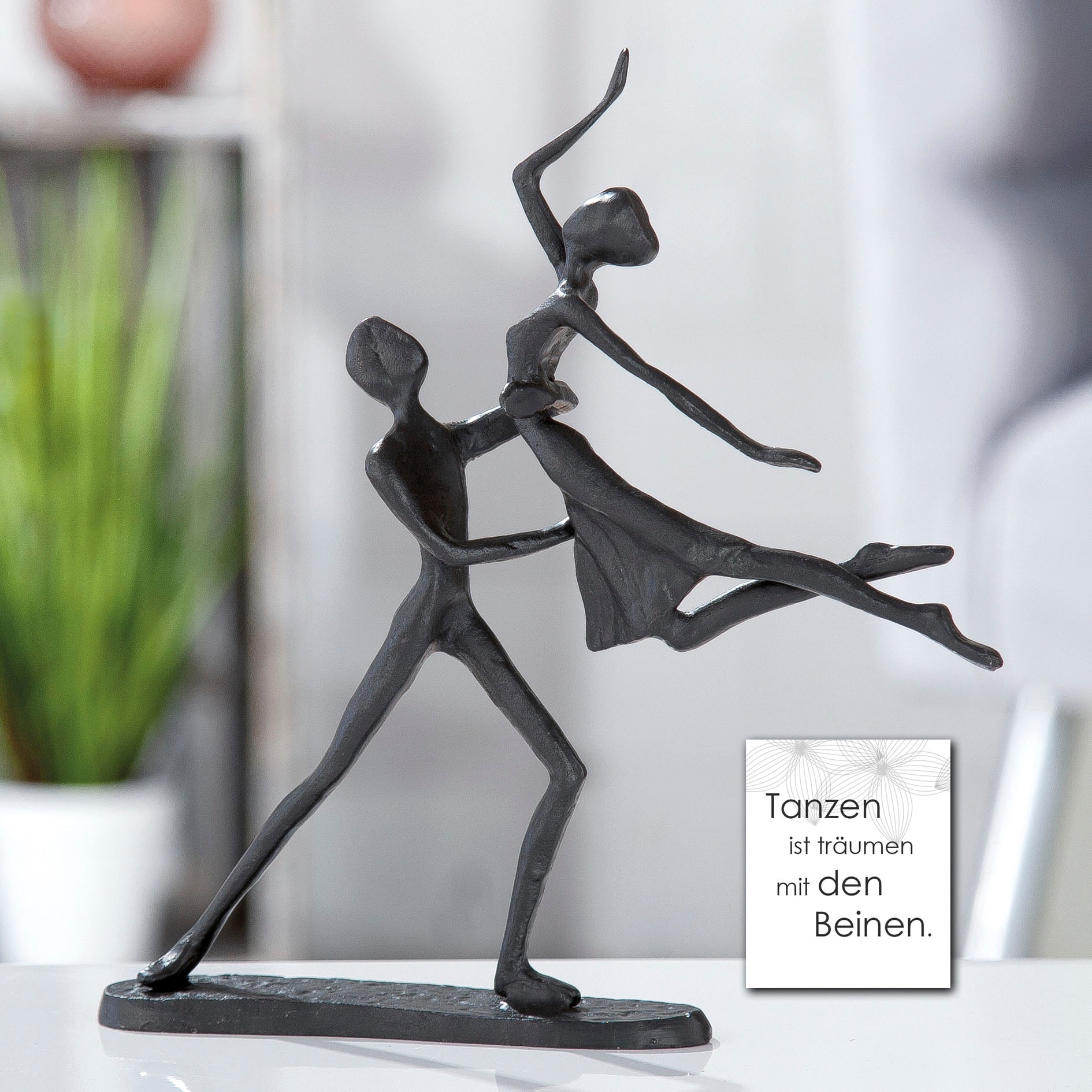 »Design 17,5 Tanzpaar, Dekofigur braun«, Gilde aus Skulptur Dekoobjekt, BAUR | Höhe kaufen Metall, by cm, Casablanca Wohnzimmer