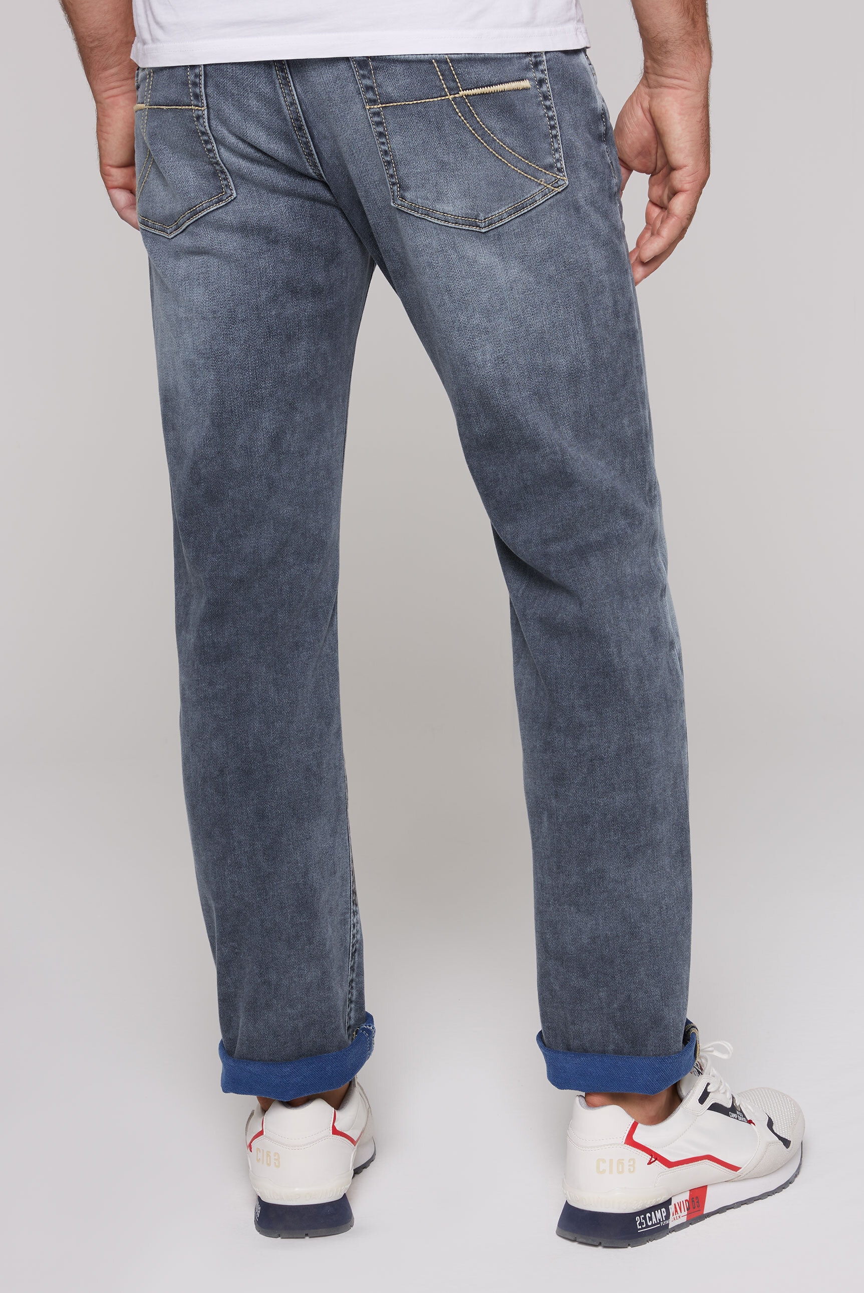 Verschluss ▷ Knopfleiste BAUR mit für | DAVID Regular-fit-Jeans, CAMP