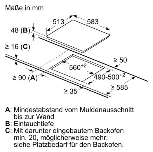 BOSCH Elektro-Kochfeld »PKN645BA2E« Einfaches Einstellen der benötigten Leistungsstufe dank Touch Select