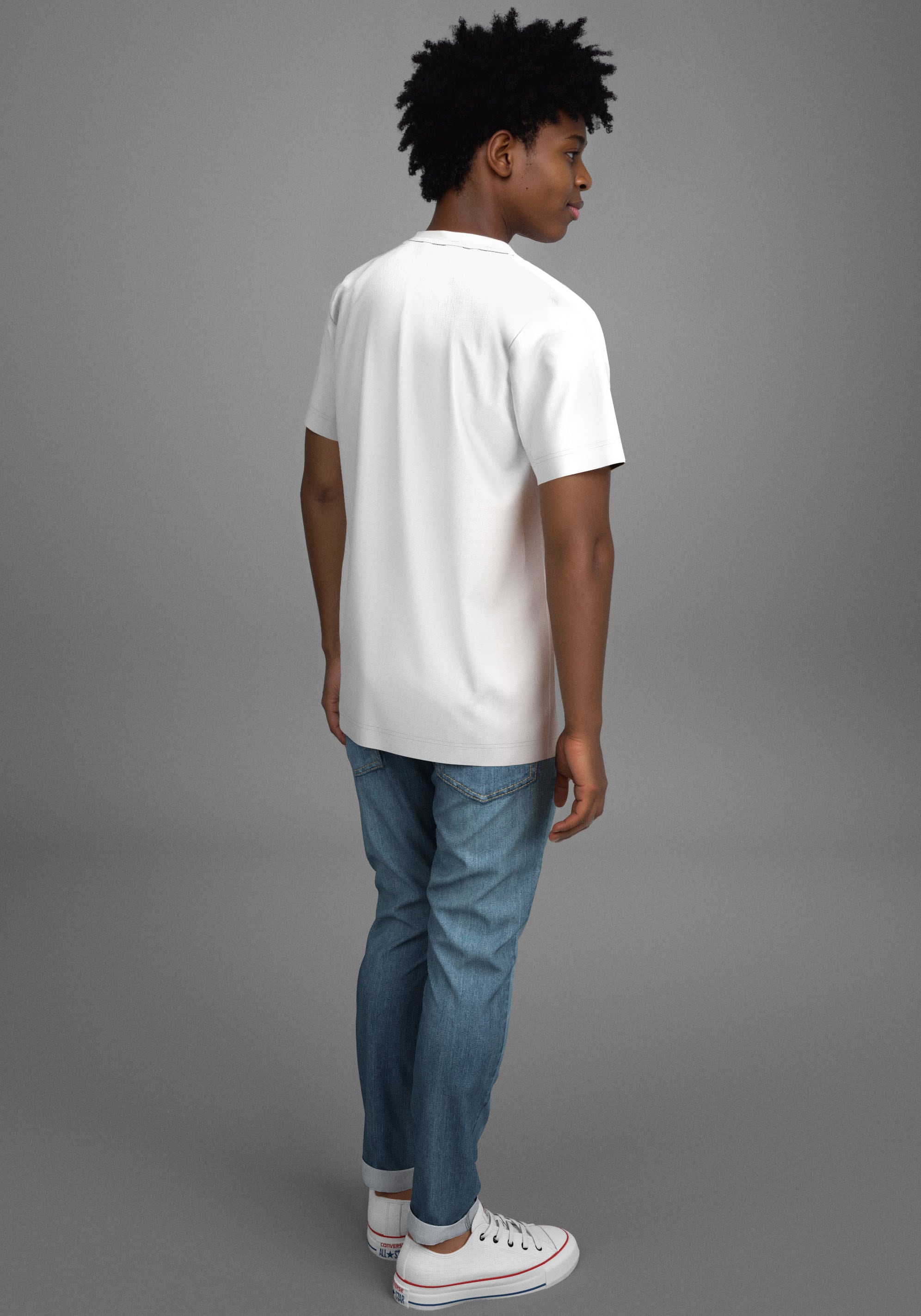 H.I.S T-Shirt »2 T-Shirts mit Logoprint«, (Packung, 2 tlg.), NEU: HIS für TEENS! 2er Pack T-Shirts