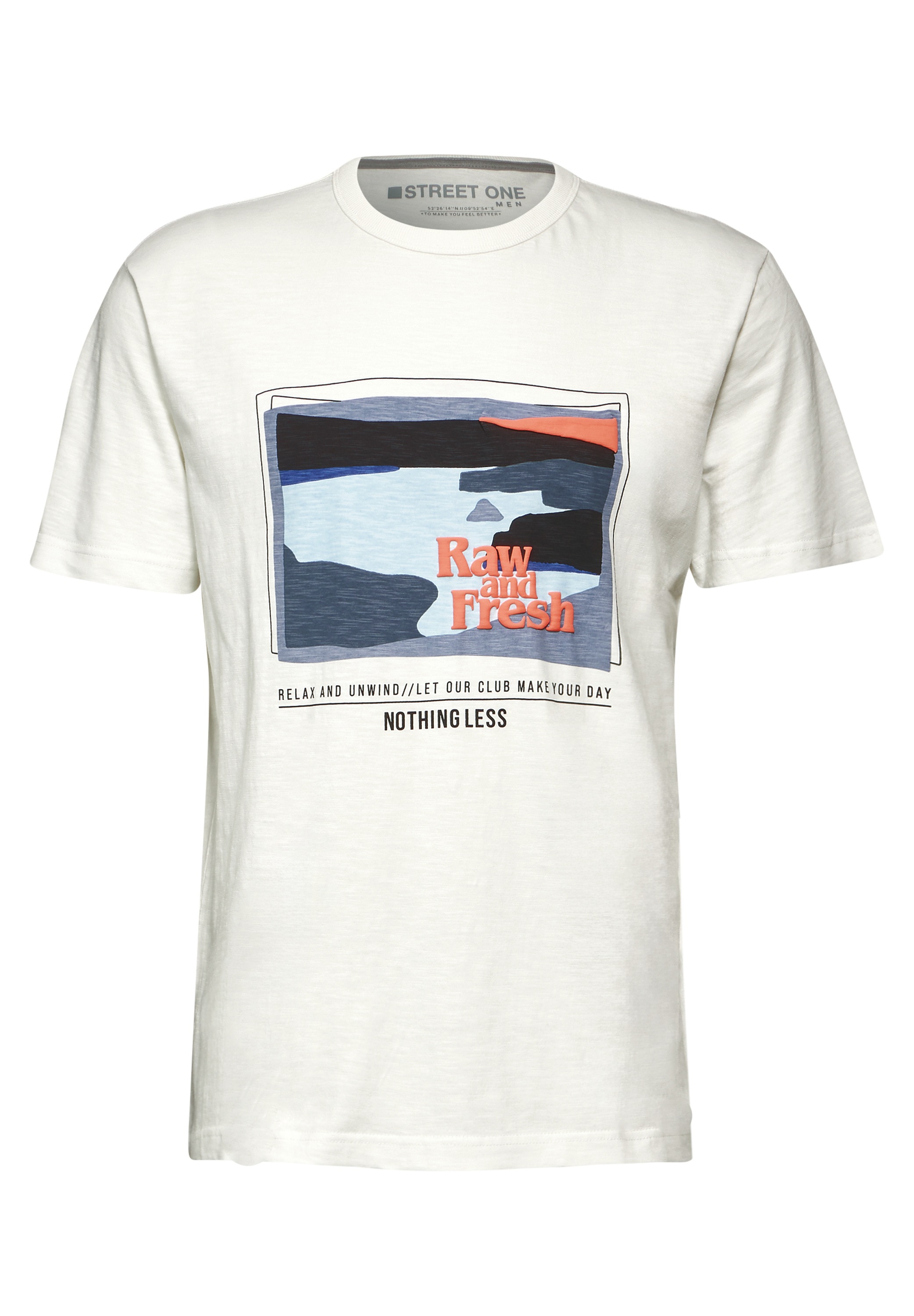 STREET ONE MEN T-Shirt, aus reiner Baumwolle