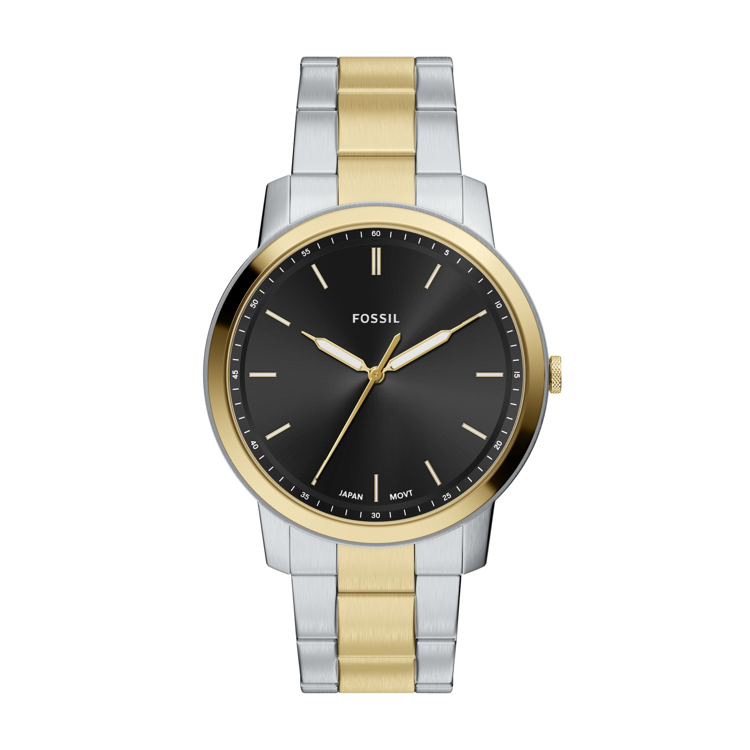 Fossil Quarzuhr »Minimalist« Armbanduhr, Edelstahlarmband, analog