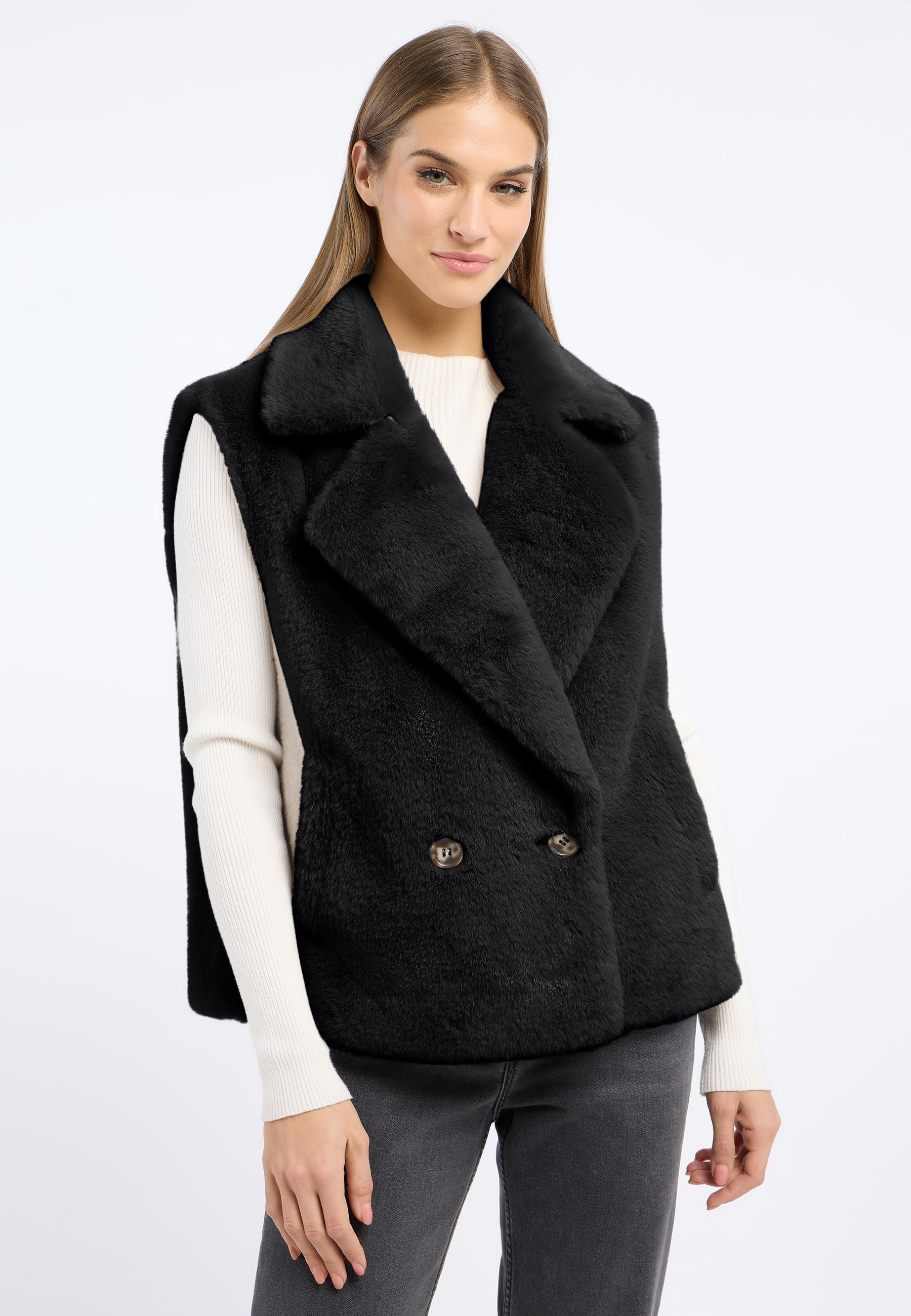Frieda & Freddies Fellimitatweste "Fake Fur Vest / Leo" günstig online kaufen