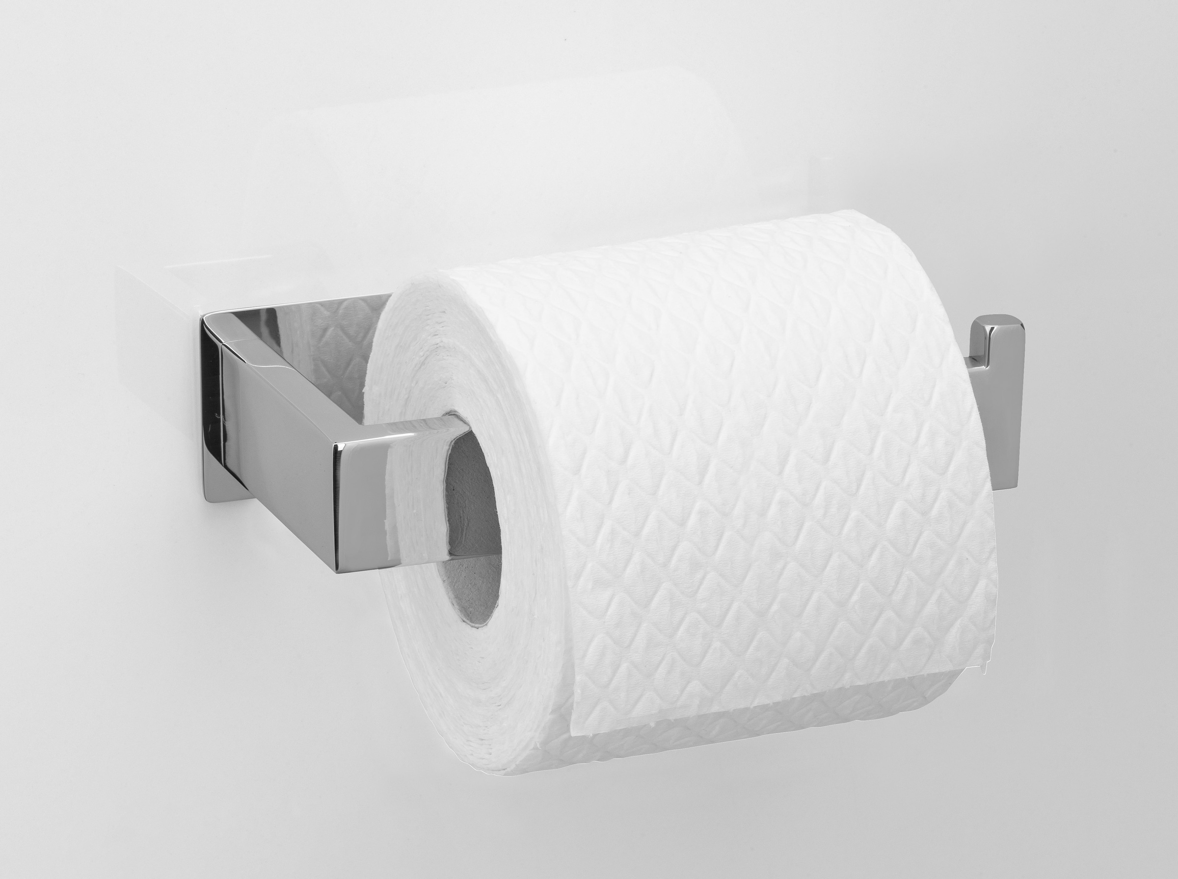 WENKO Toilettenpapierhalter »Turbo-Loc® Genova«, Shine, Befestigen ohne Bohren