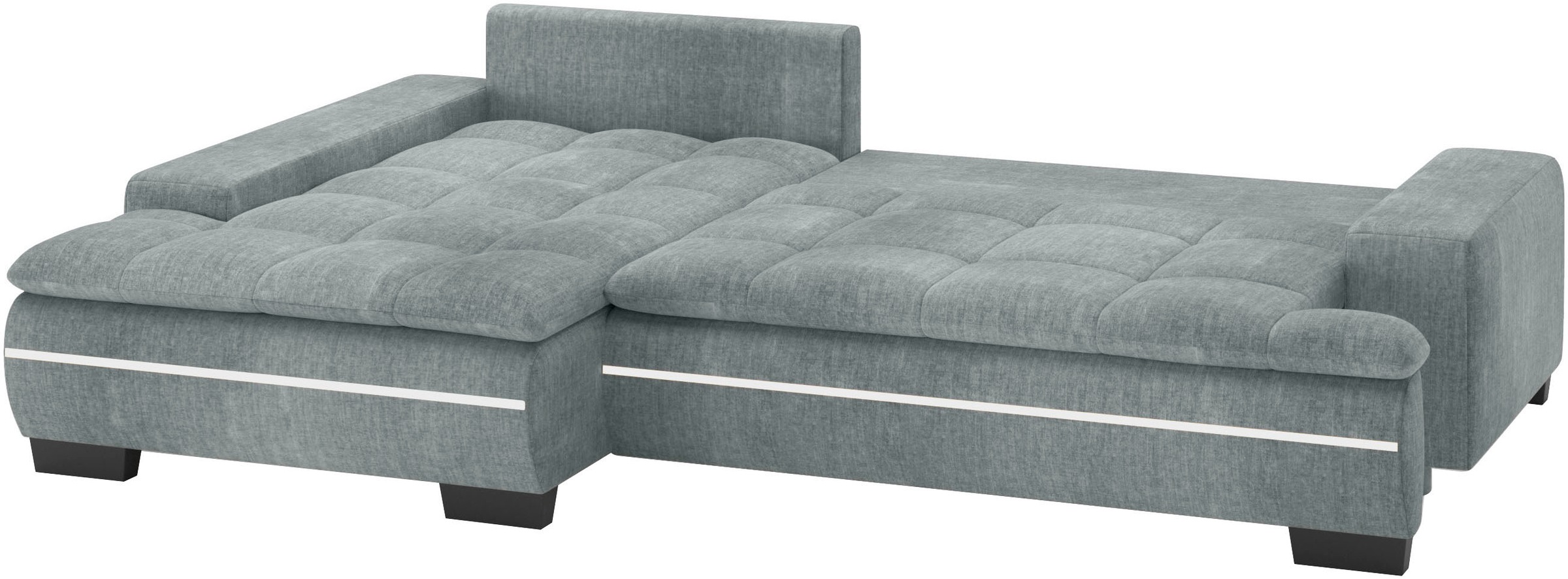 Mr. Couch Ecksofa »Haiti II, L-Form«, RGB-LED Beleuchtung, Kaltschaum, wahlweise mit Bett, Bettkasten