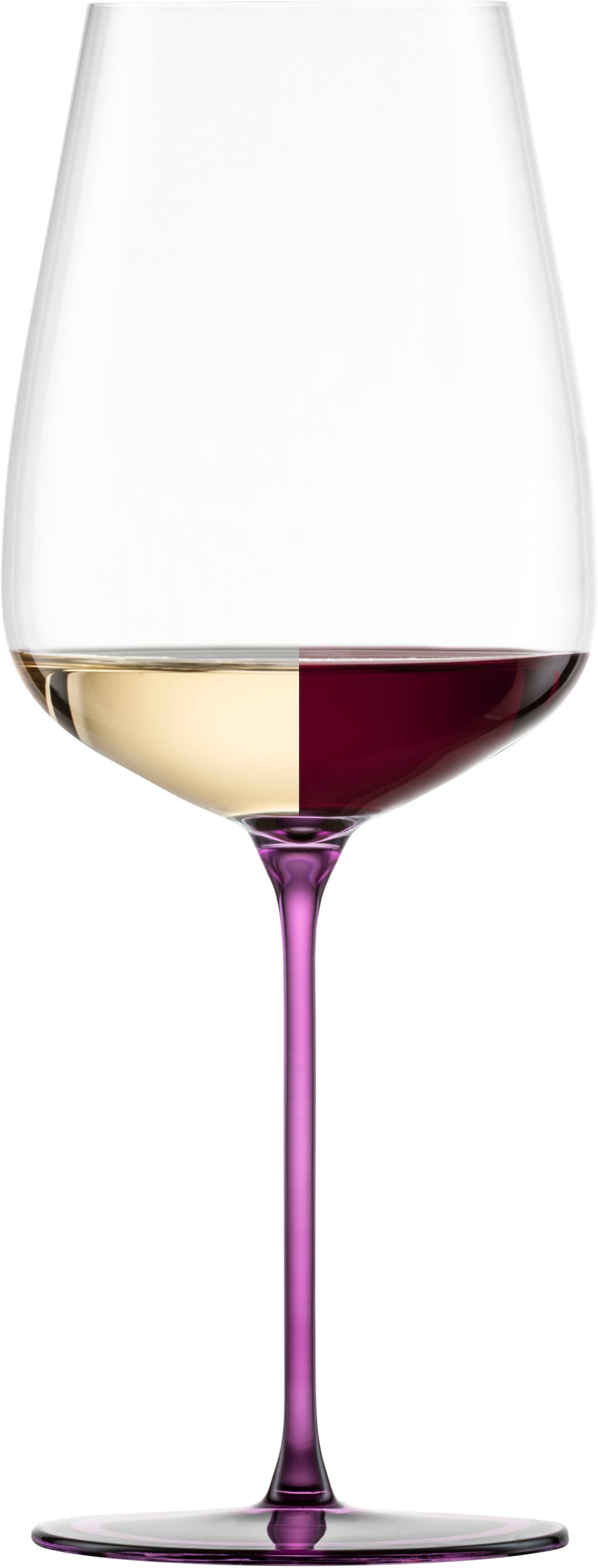 Eisch Weinglas »INSPIRE SENSISPLUS, Made in Germany«, (Set, 2 tlg., 2 Gläser im Geschenkkarton), Veredelung der farbigen Stiele in Handarbeit, 2-teilig